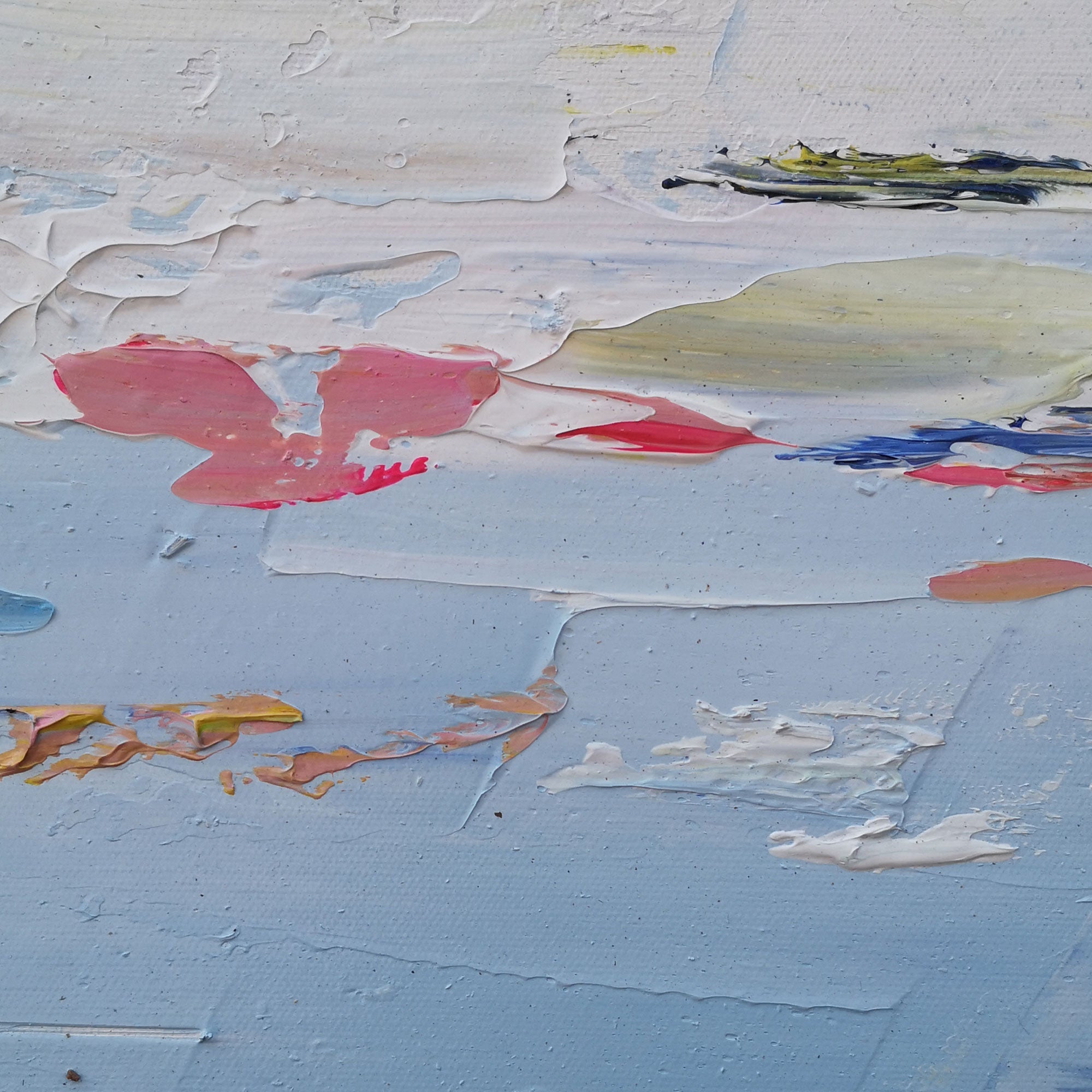 Blue Abstract Landscape Art #IS64