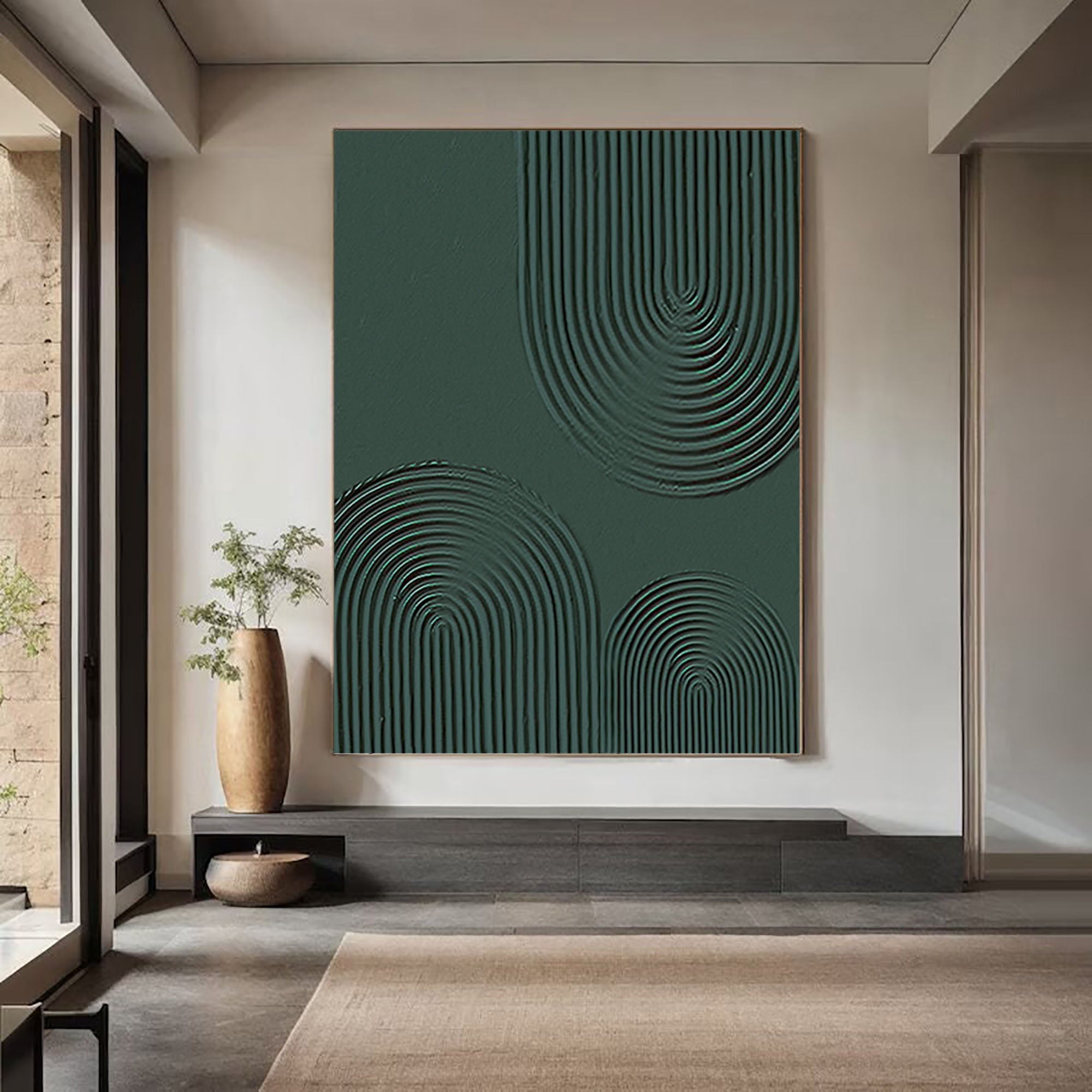 Modern Geometric Abstract Art Elegant Hallway Decoration #GM 014
