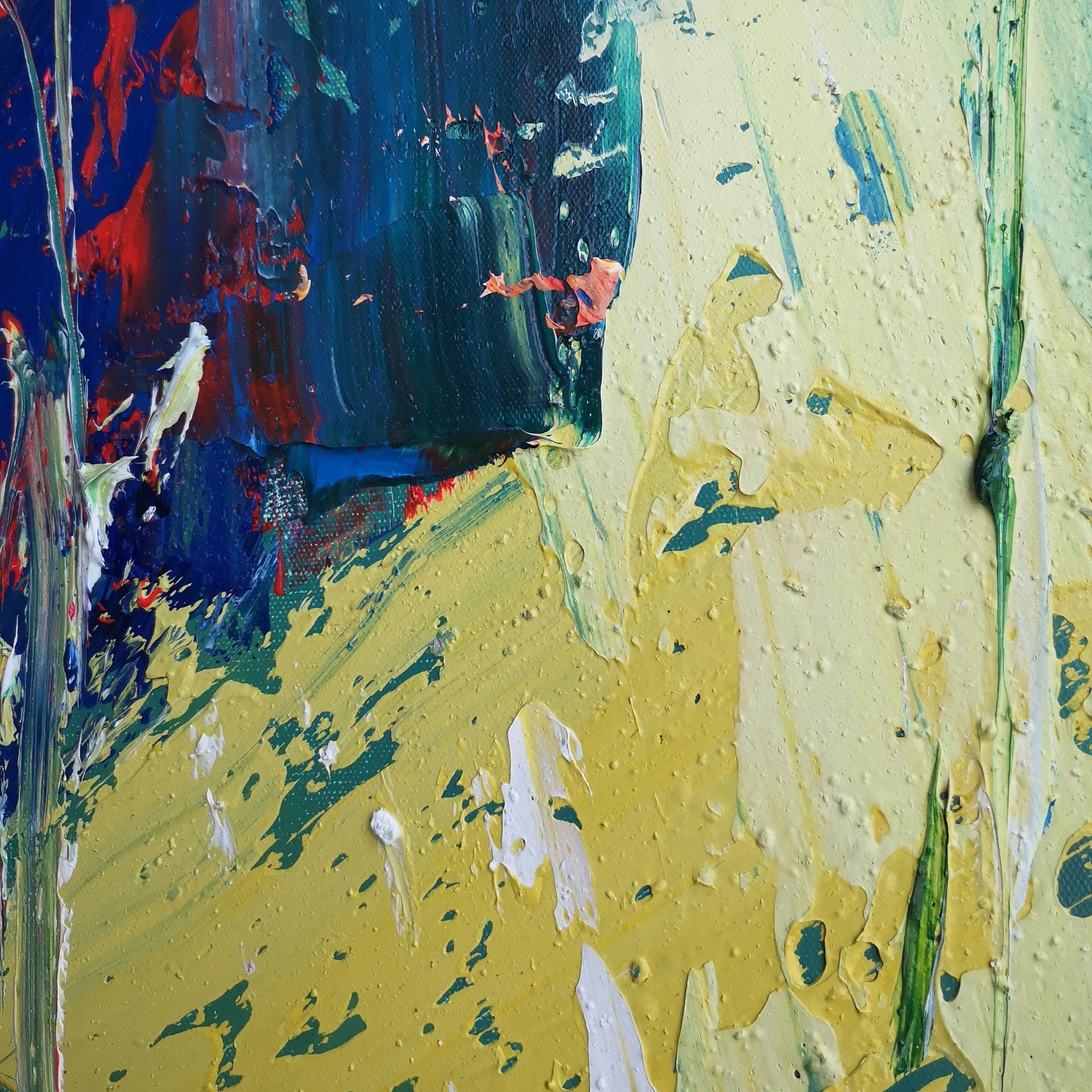 Blue Red Abstract Painting #IS17