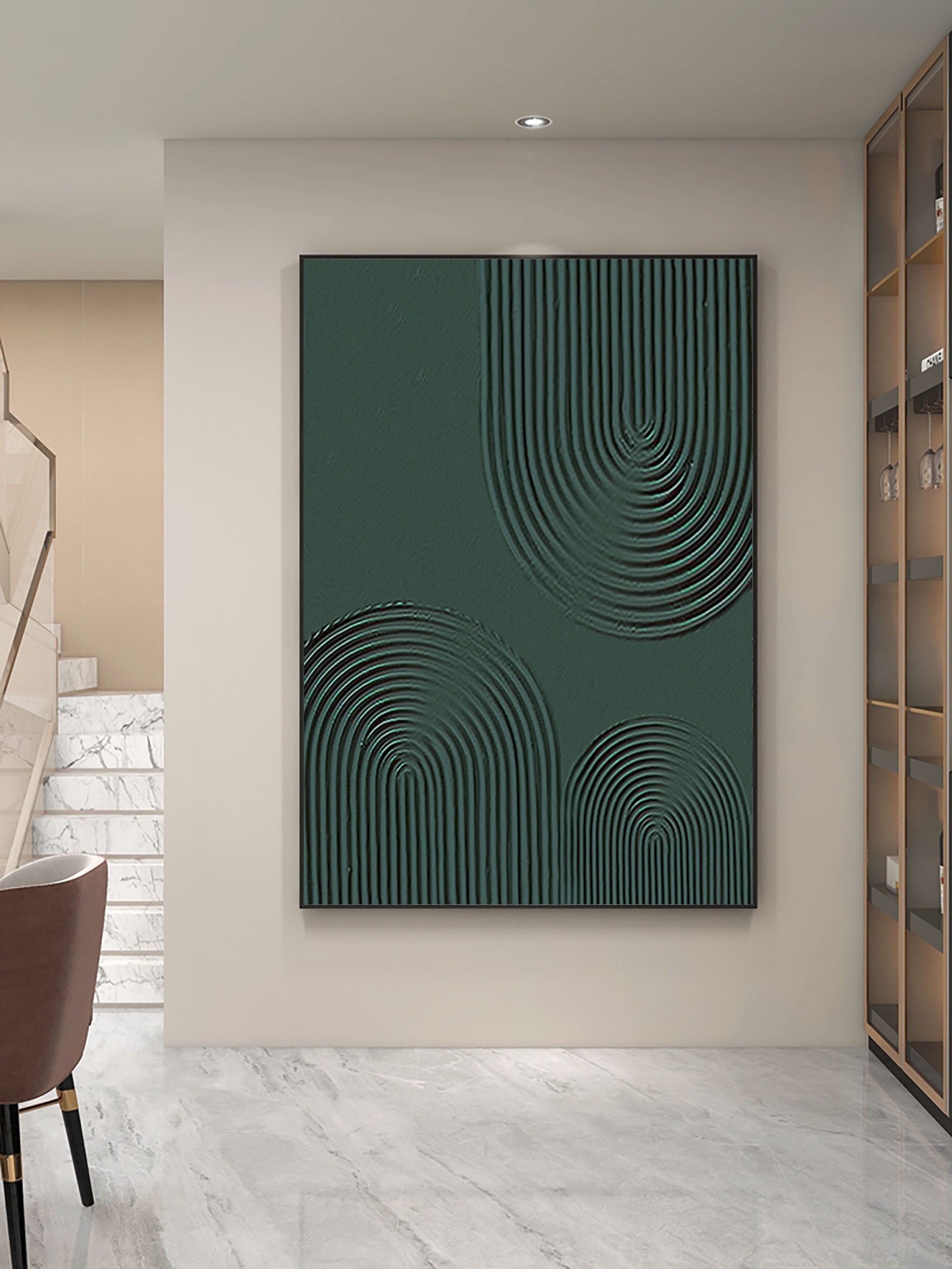 Modern Geometric Abstract Art Elegant Hallway Decoration #GM 014