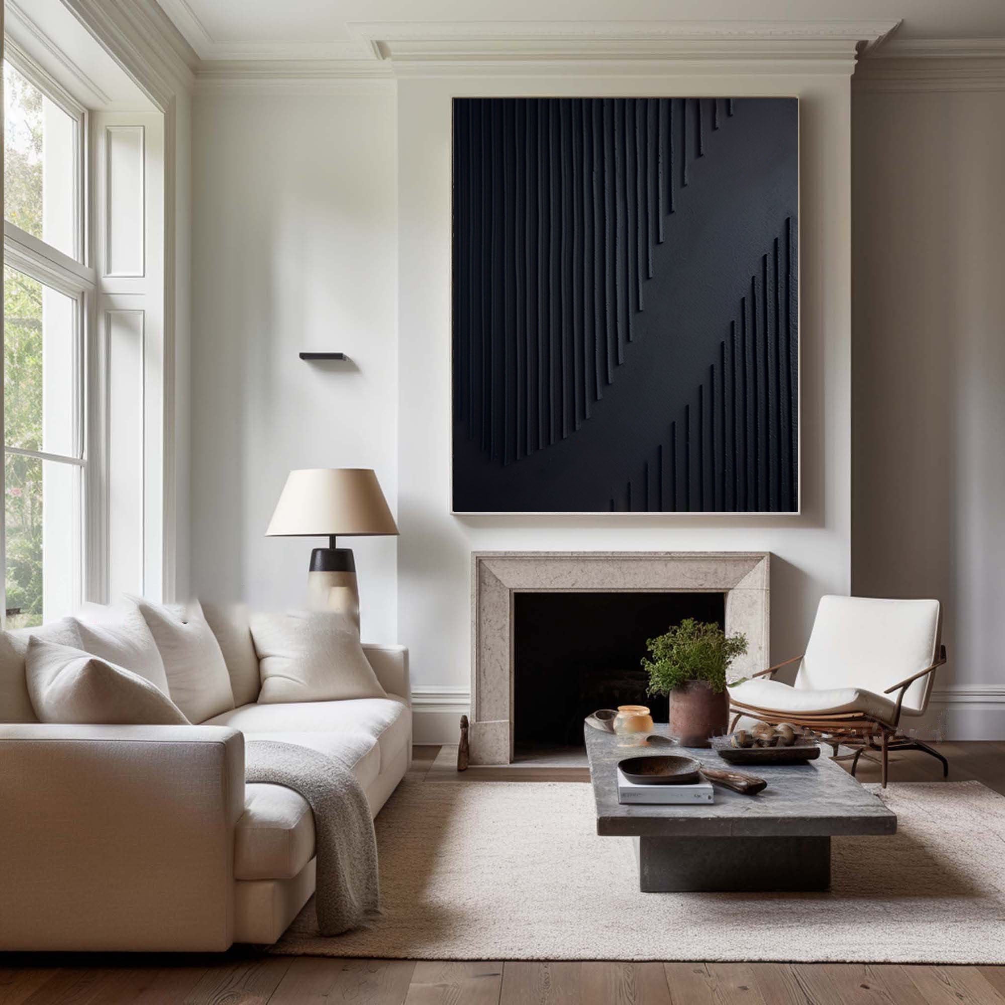 Black Minimalist Painting #BM 061