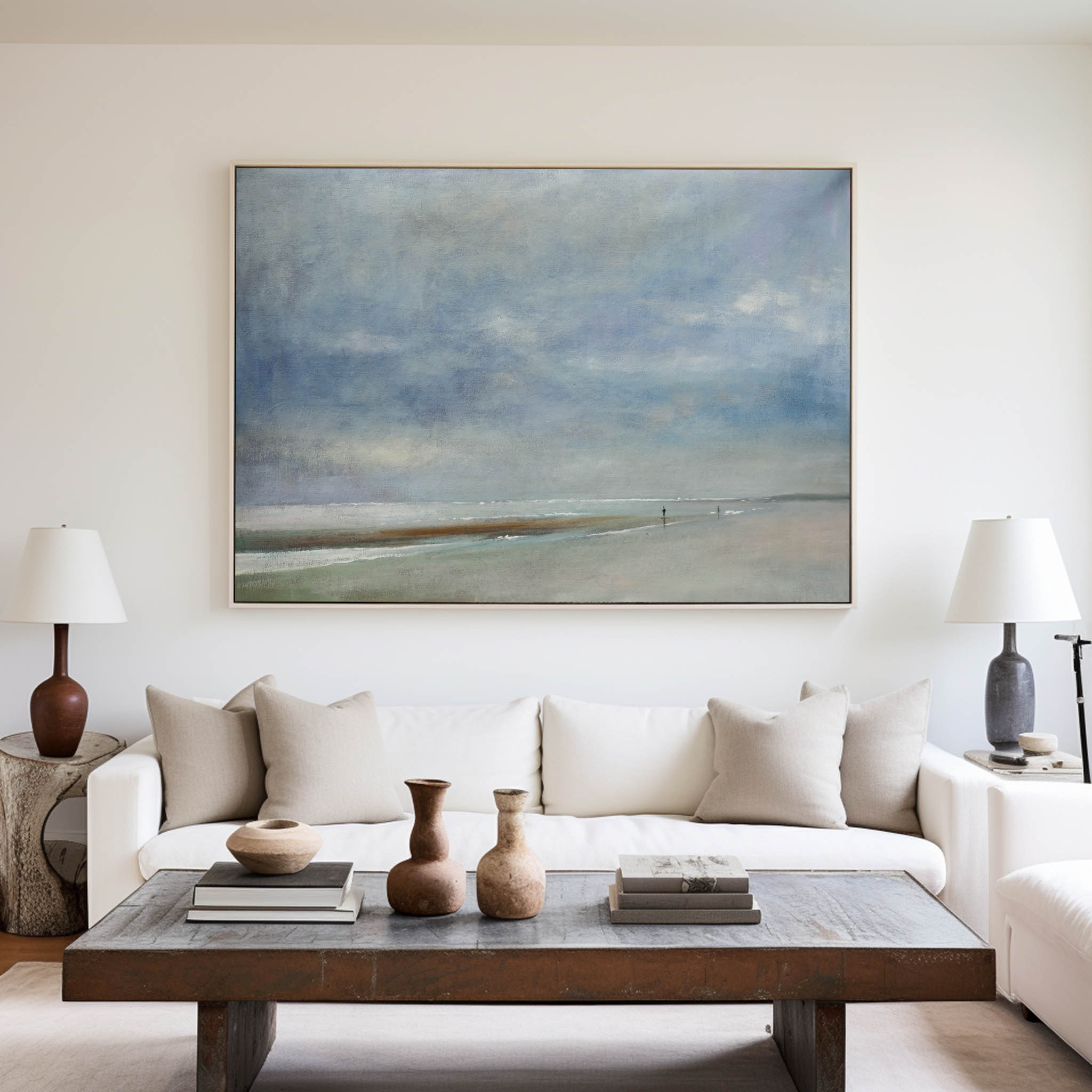 Seaside Scenery Abstract Painting #ABSH10