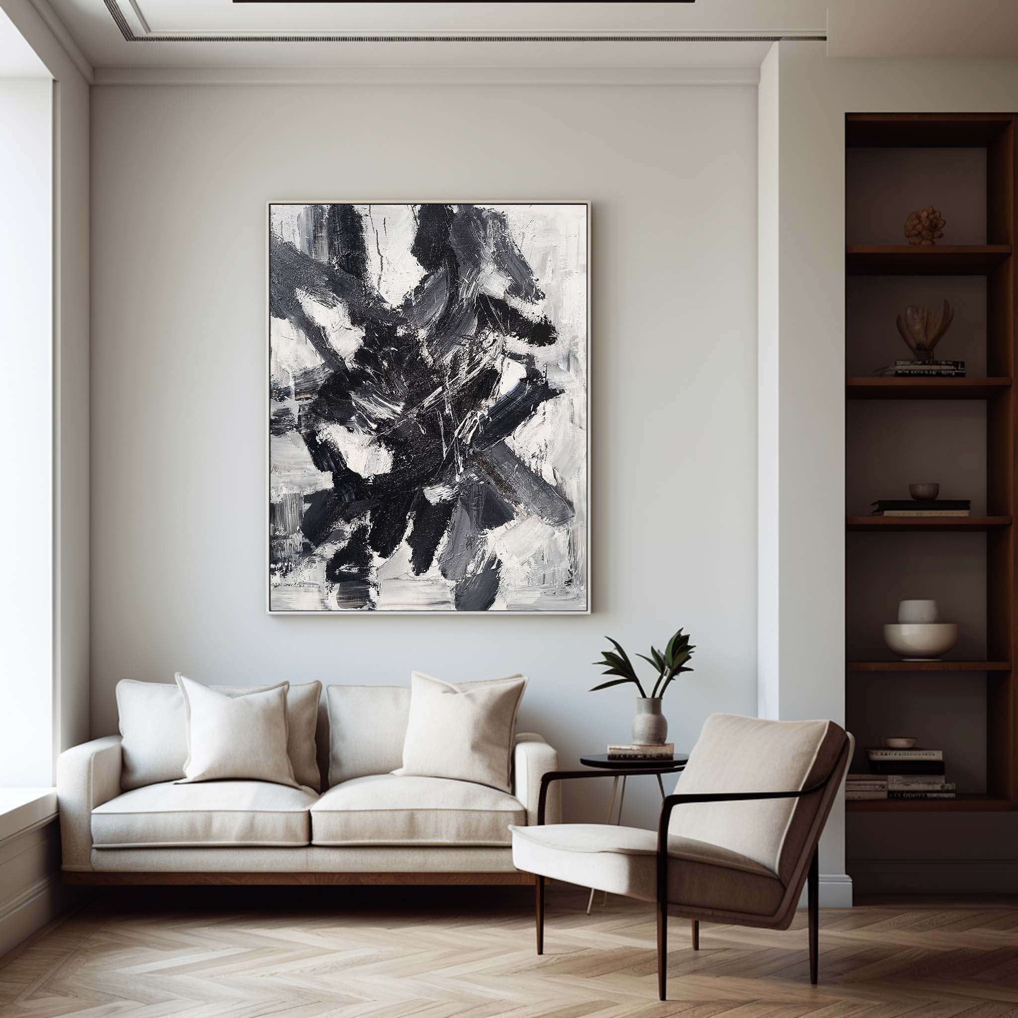 Peinture noir et blanc #ABAV94