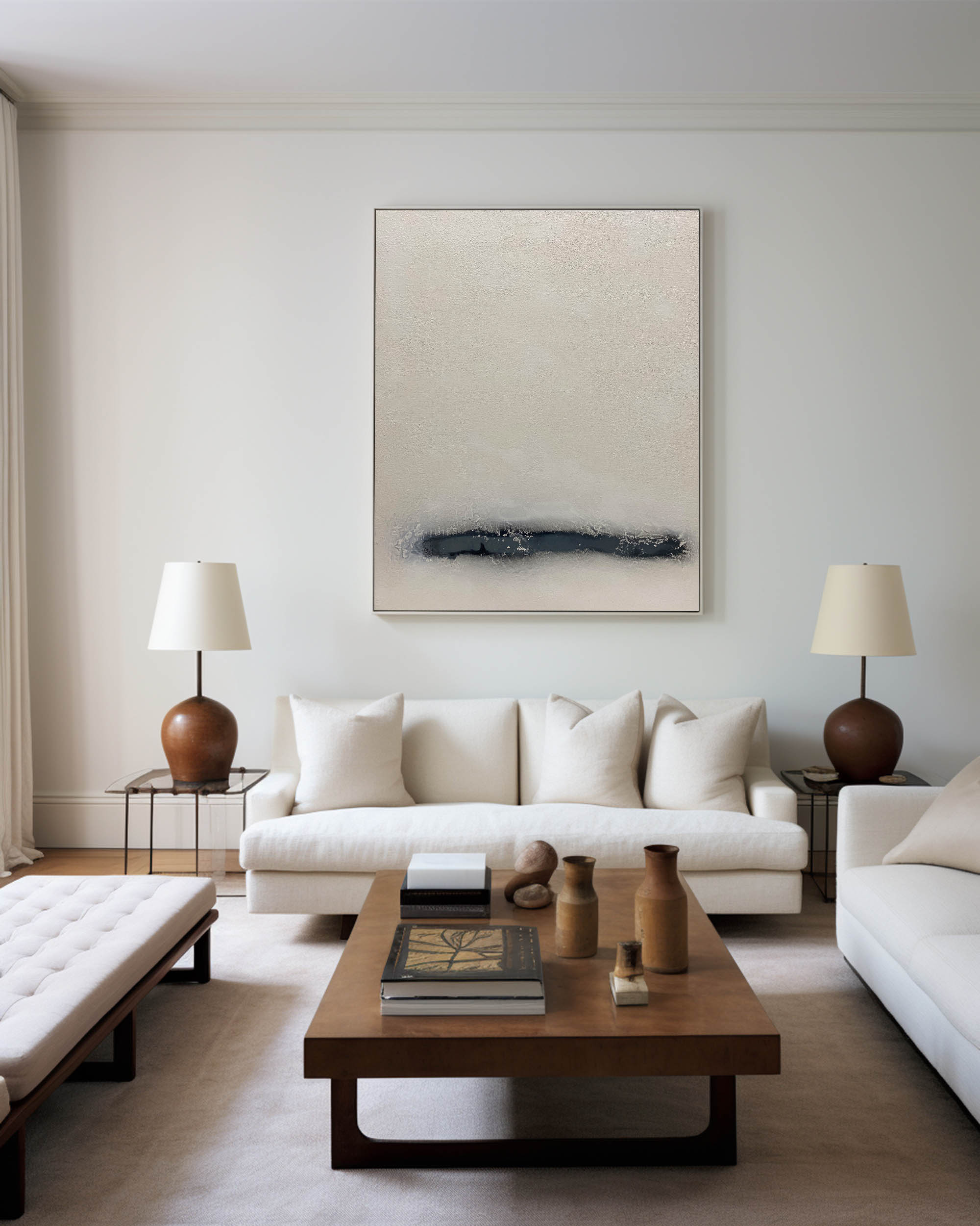 Beige Abstract Painting #ABAV179