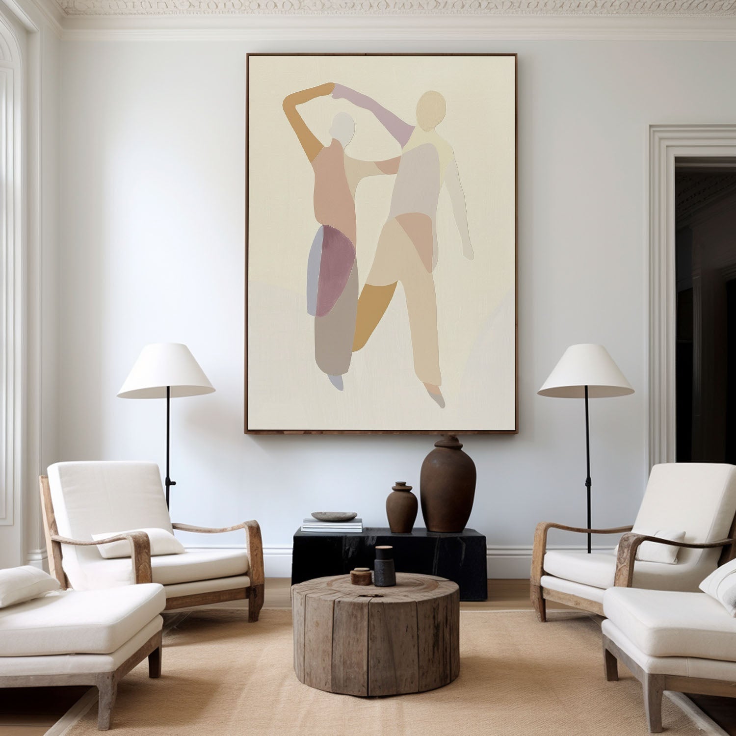 Modern Portrait Abstract Painting #ABAV468