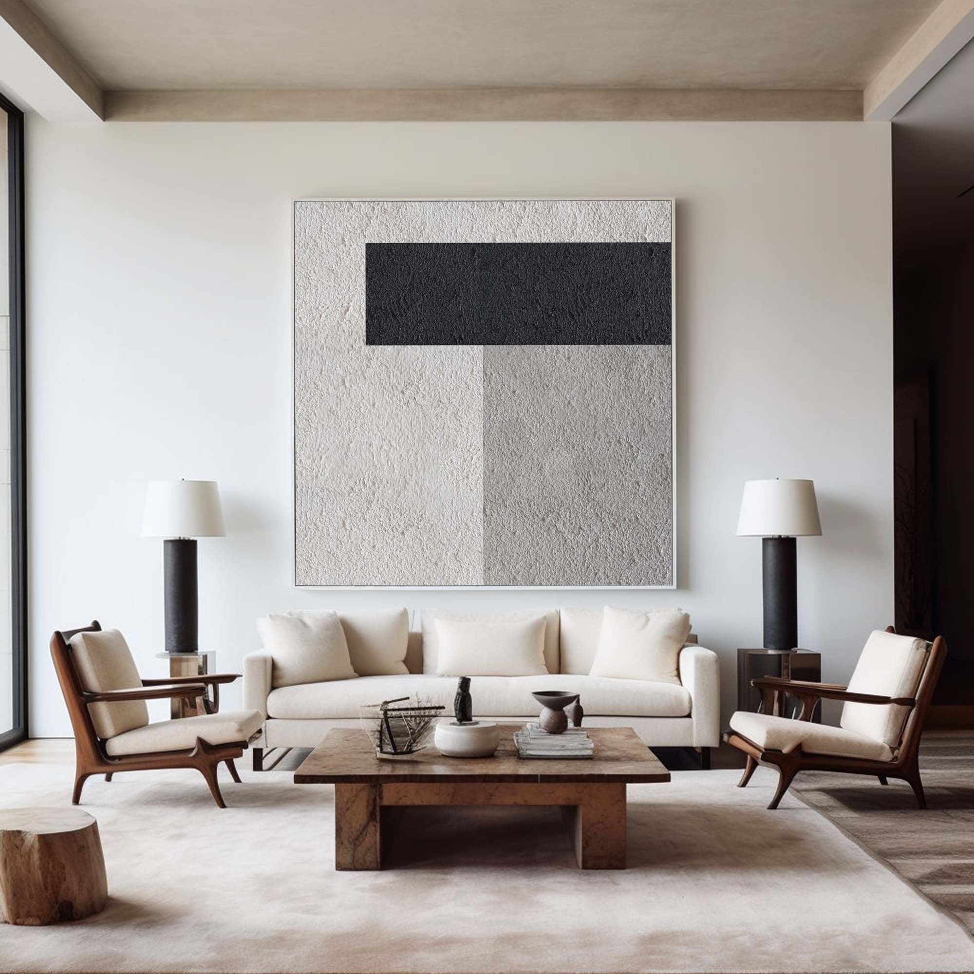 Black White Grey Minimalist Art #ABAS39