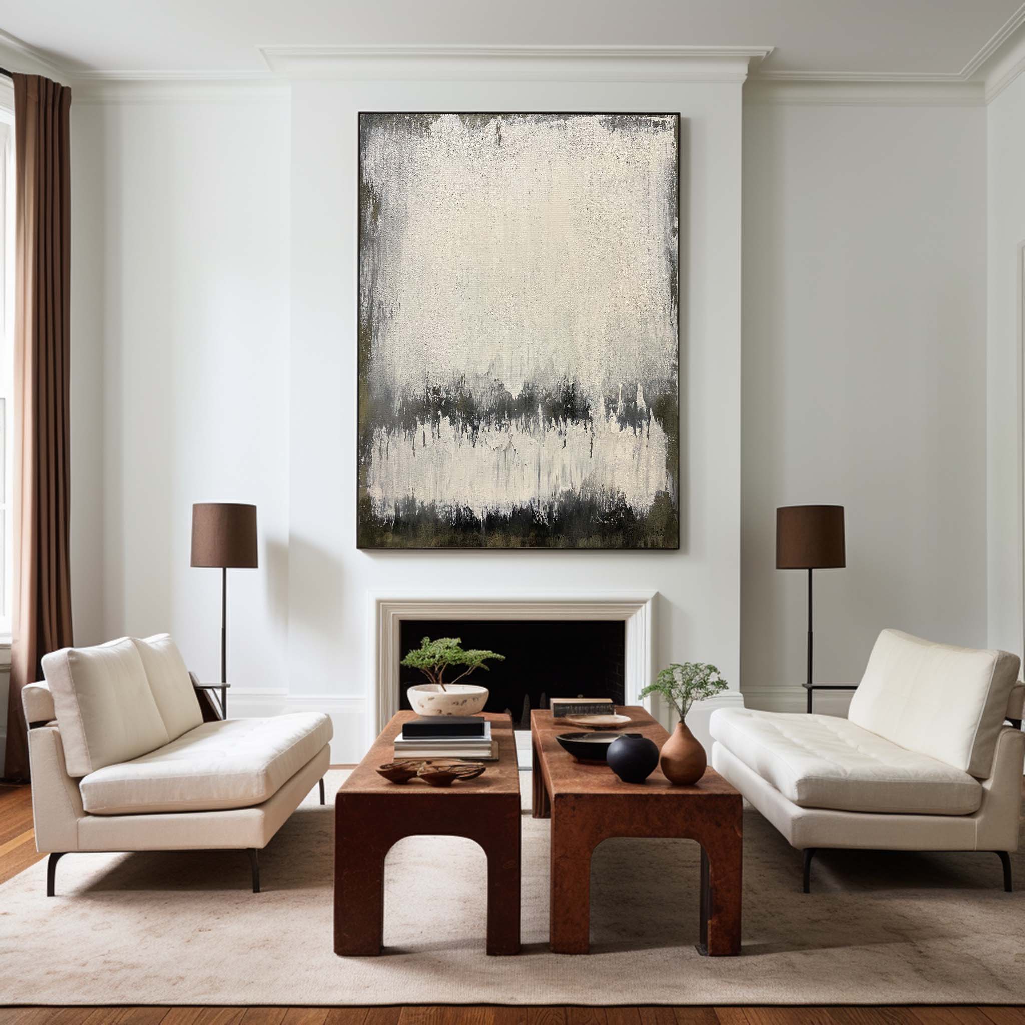 Peinture minimaliste abstraite #ABAV102