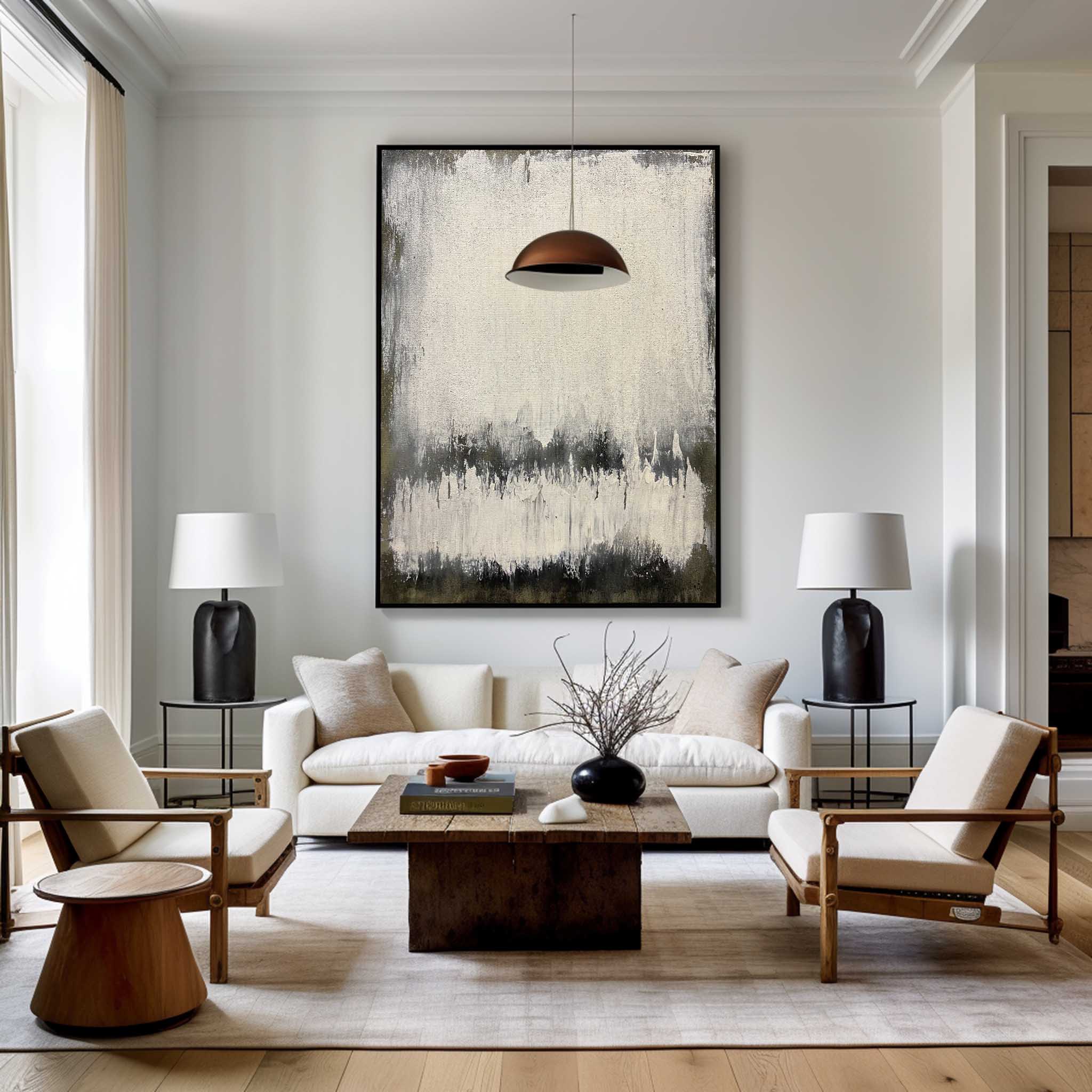Peinture minimaliste abstraite #ABAV102