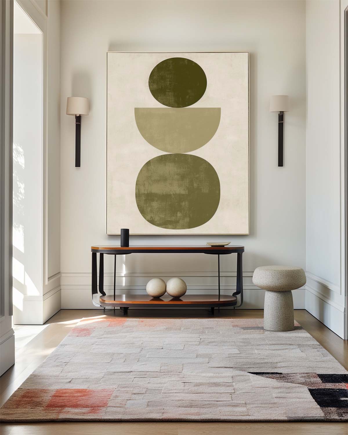Modern Geometric Abstract Painting #ABAV463
