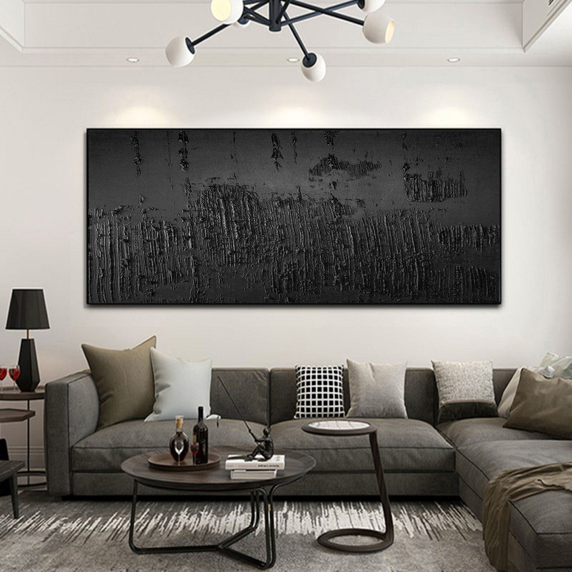 Black Minimalist Painting #BM 044