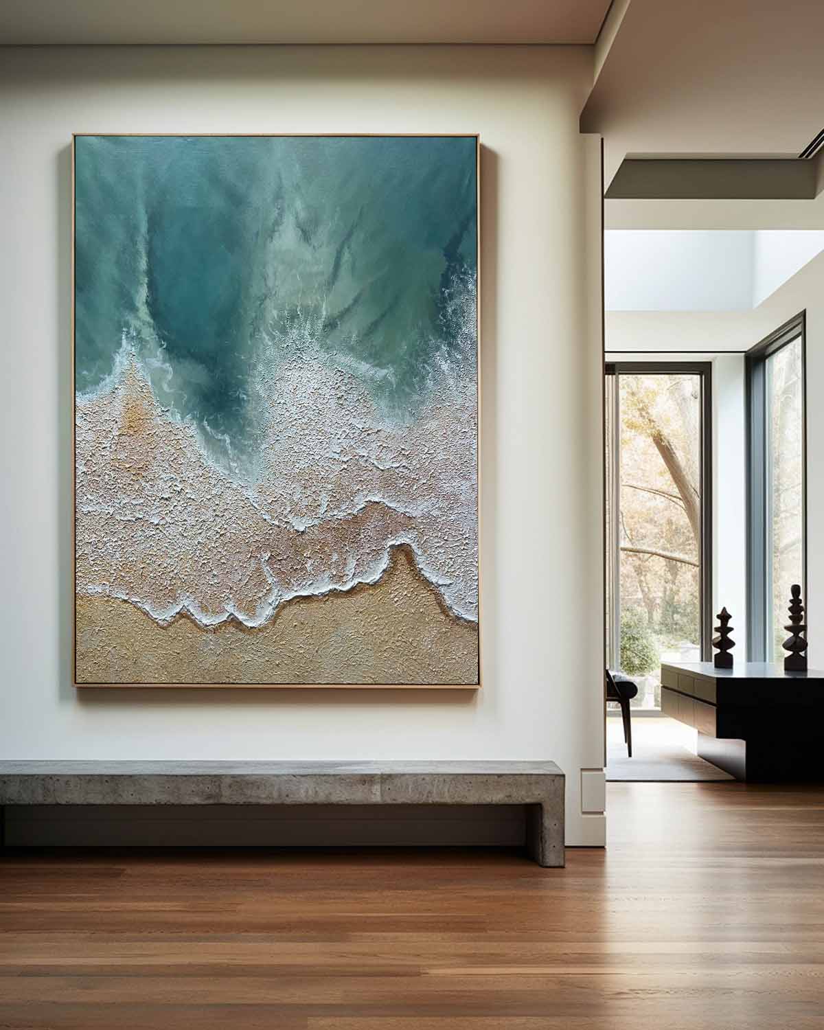 Peinture abstraite de paysage marin #ABSV25