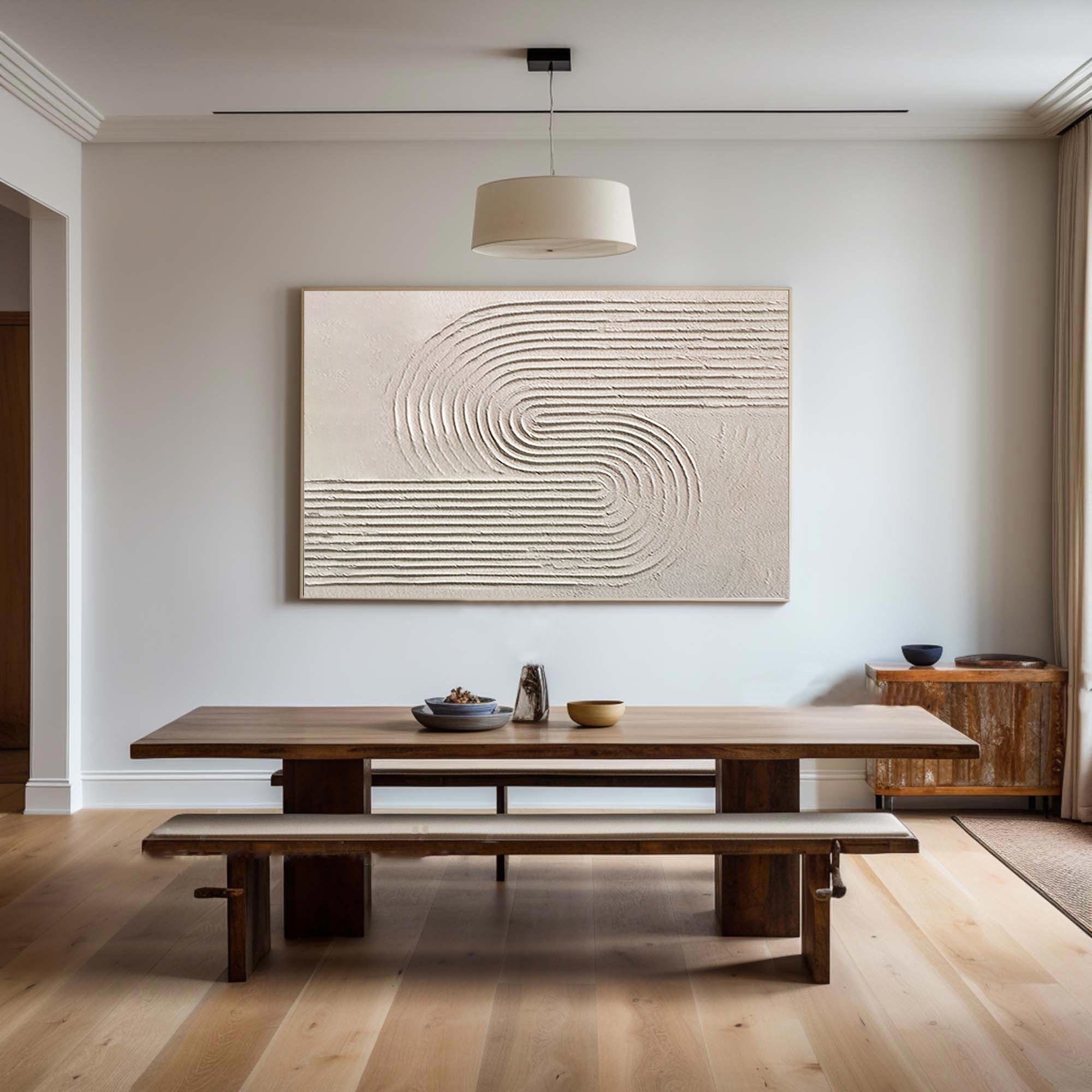 Beige & Brown Minimalist Painting #BBM 031