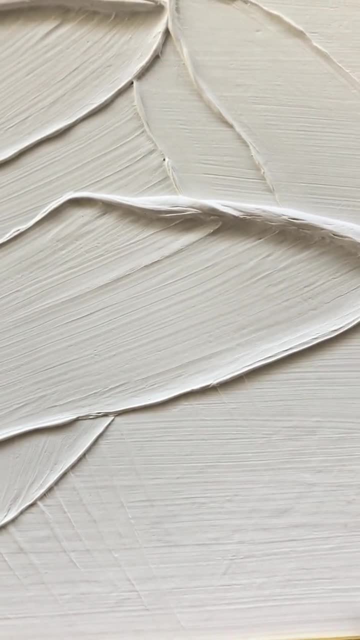 White Minimalist Painting #WM 011
