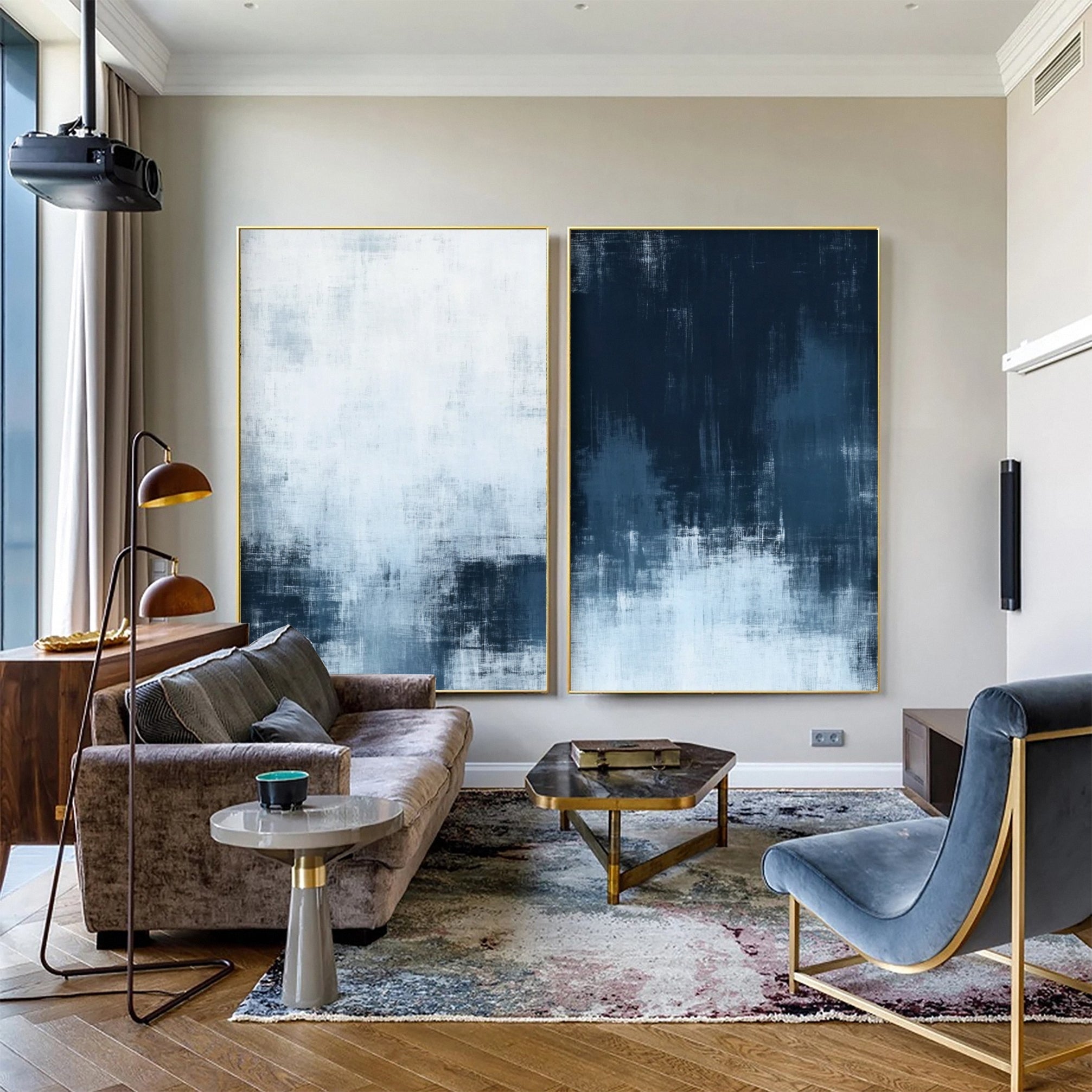 Abstract Harmony Two-Piece Monochrome Art #BGS 014