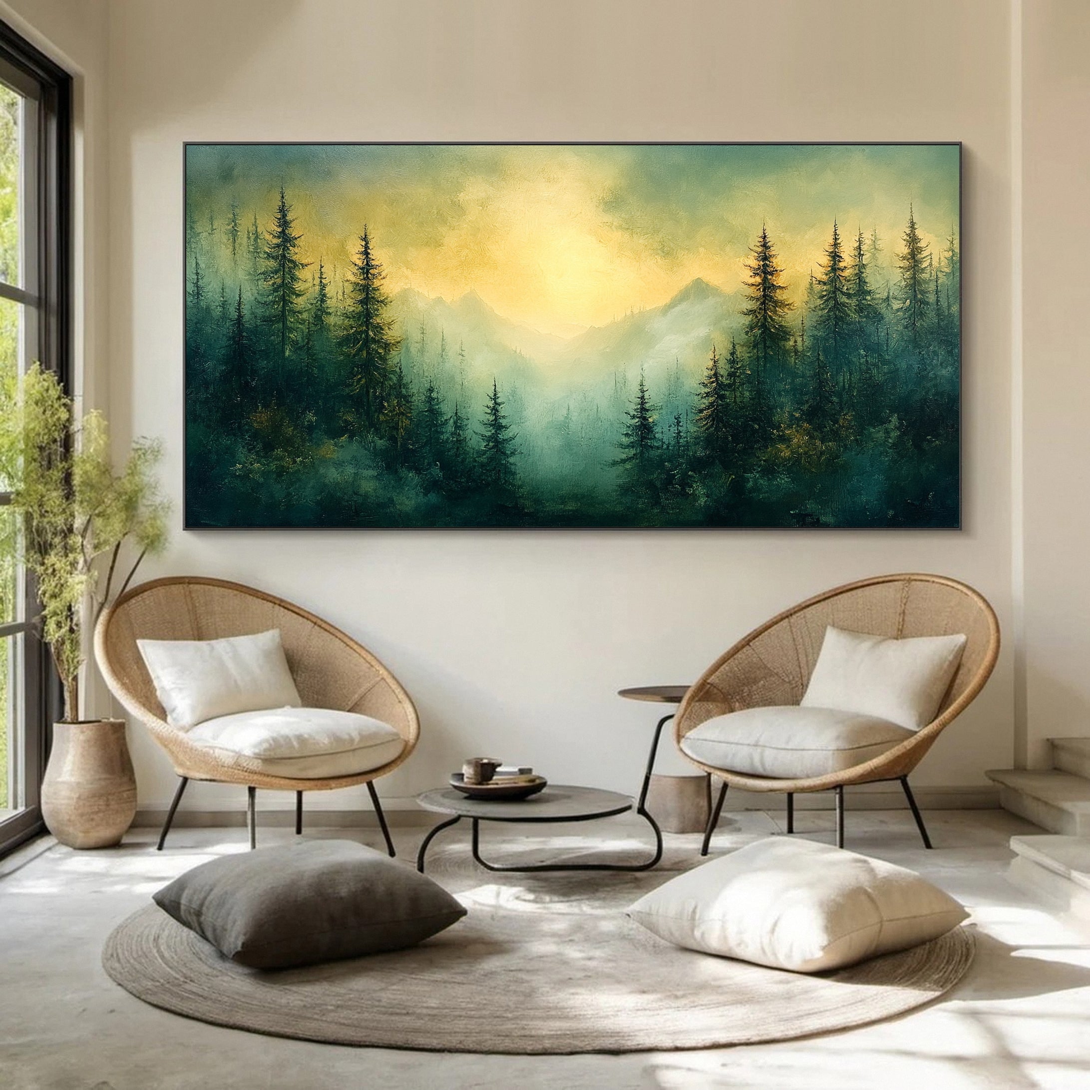 Golden Mist Enchanted Forest and Mountain View #CAP 053
