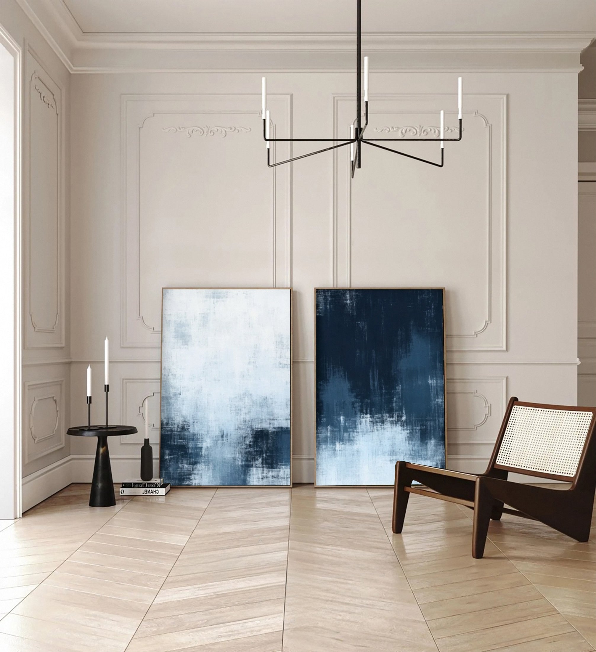Abstract Harmony Two-Piece Monochrome Art #BGS 014
