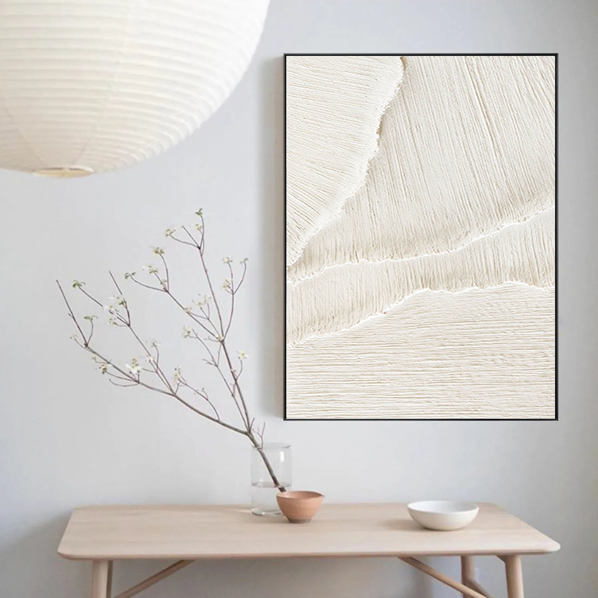 White Minimalist Painting #WM 013