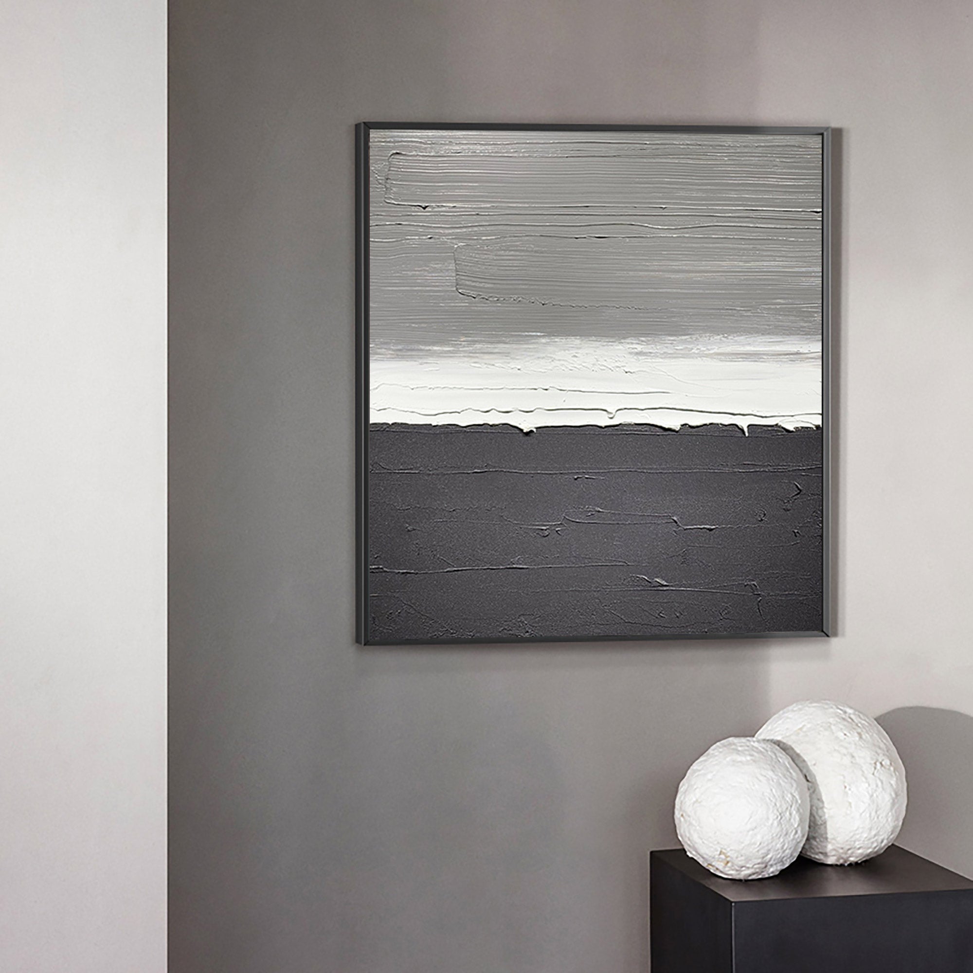 Black White Minimalist Art #ABAS51