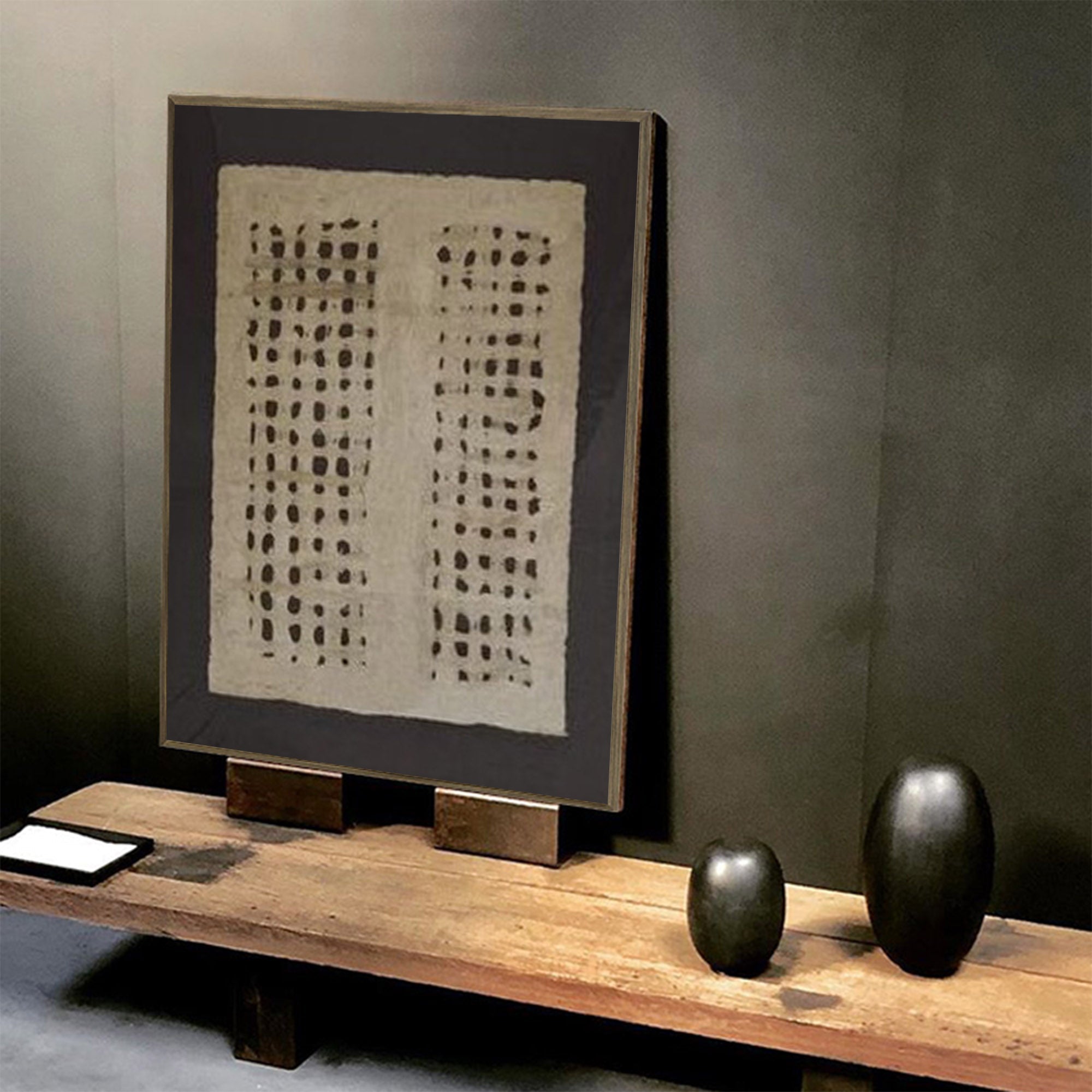 Peinture abstraite noire #ABAV292