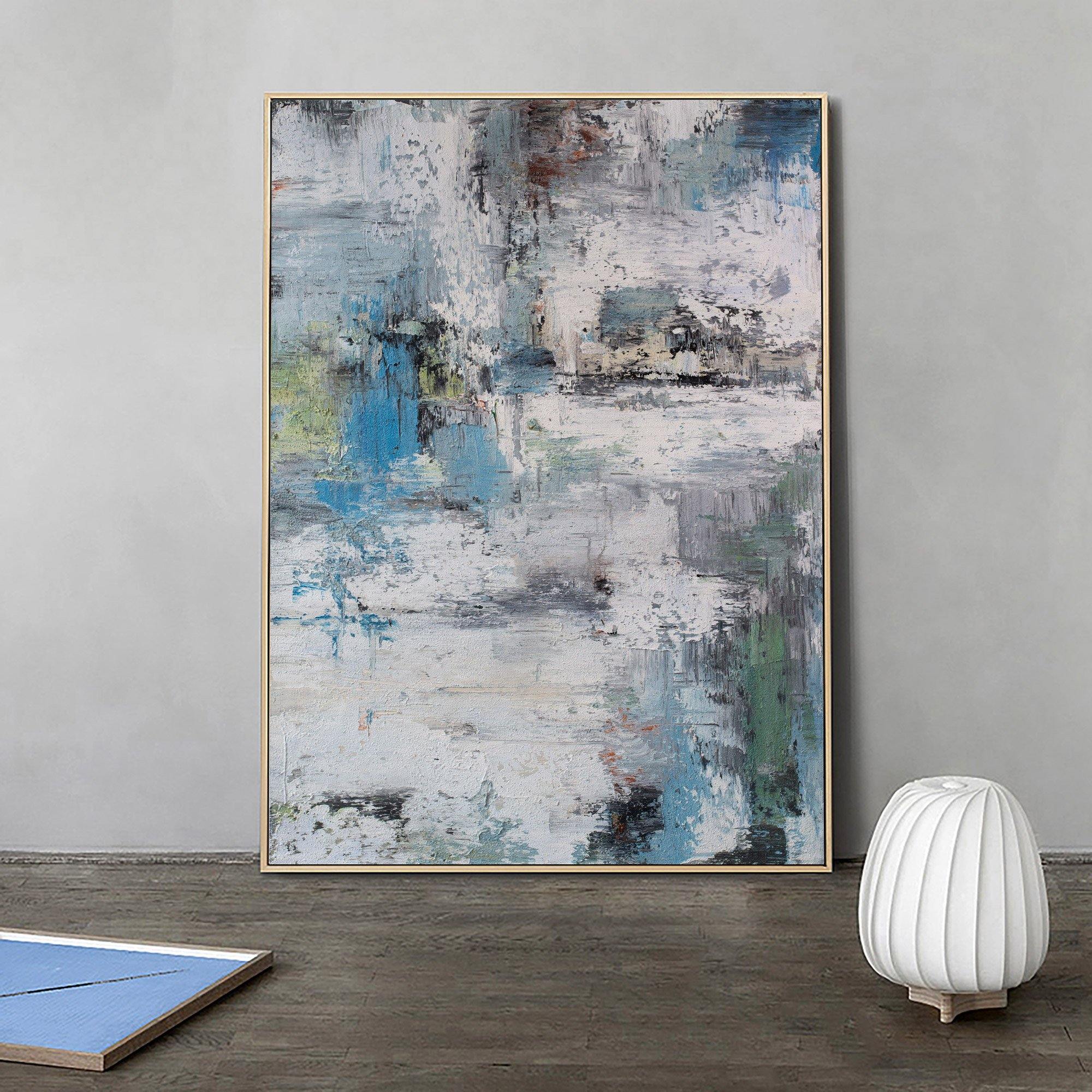 Blue And Green Abstract Art #ABAV37