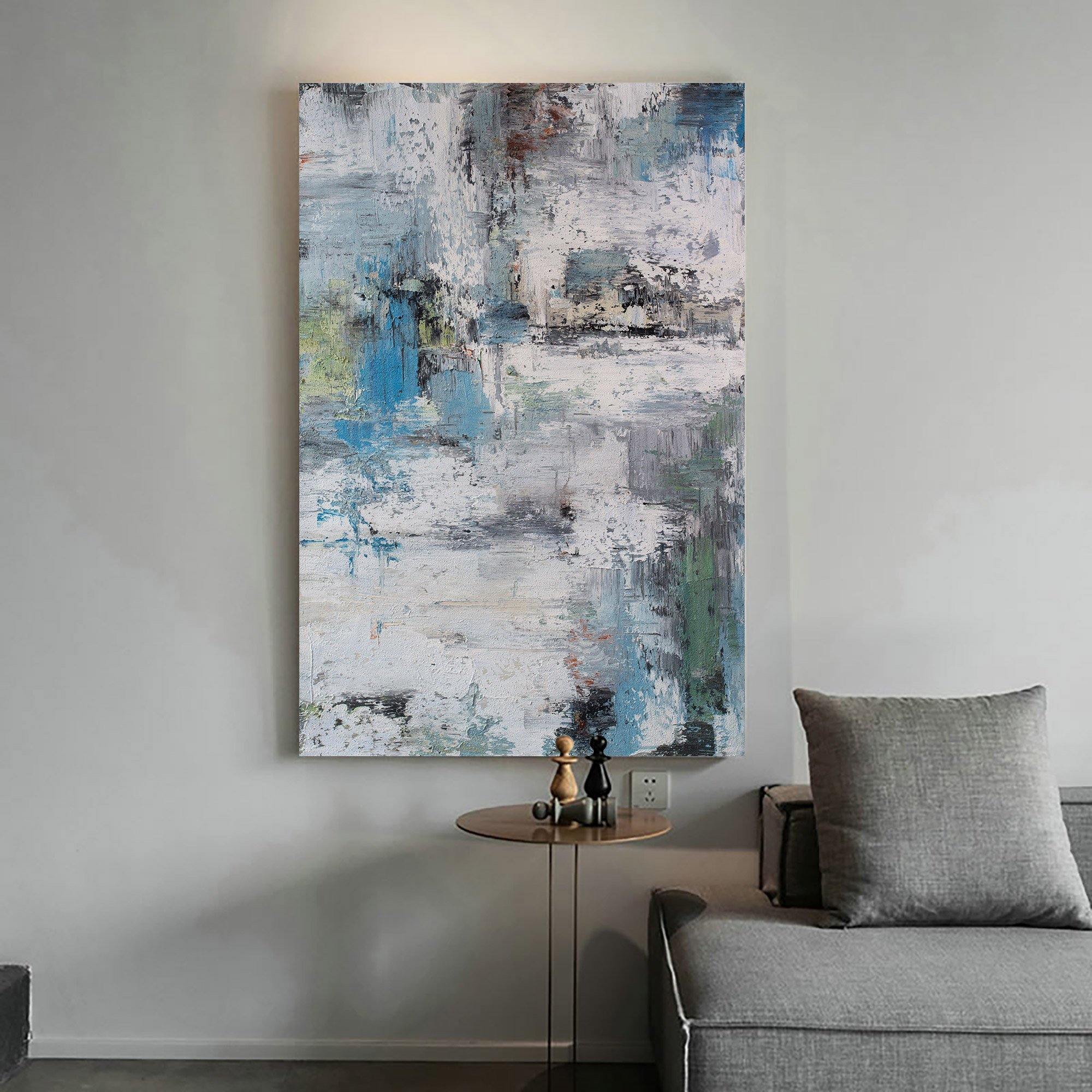 Blue And Green Abstract Art #ABAV37