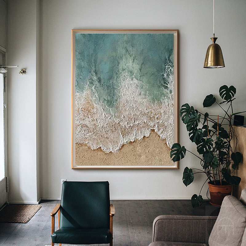 Peinture abstraite de paysage marin #ABSV25