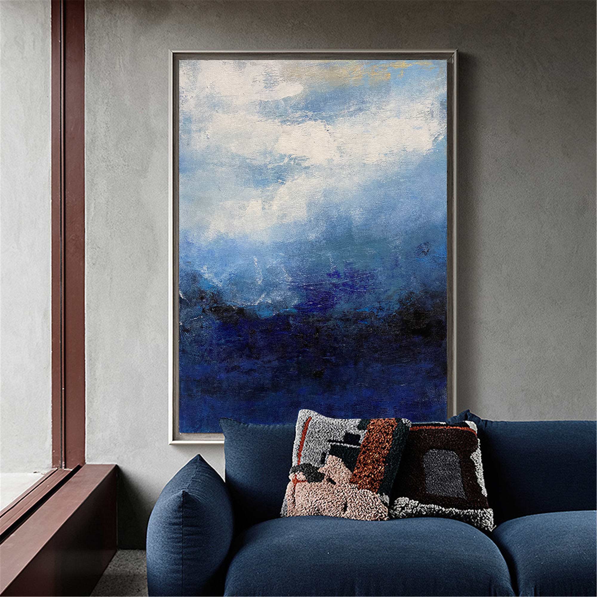 Peinture abstraite de paysage marin #ABAV170