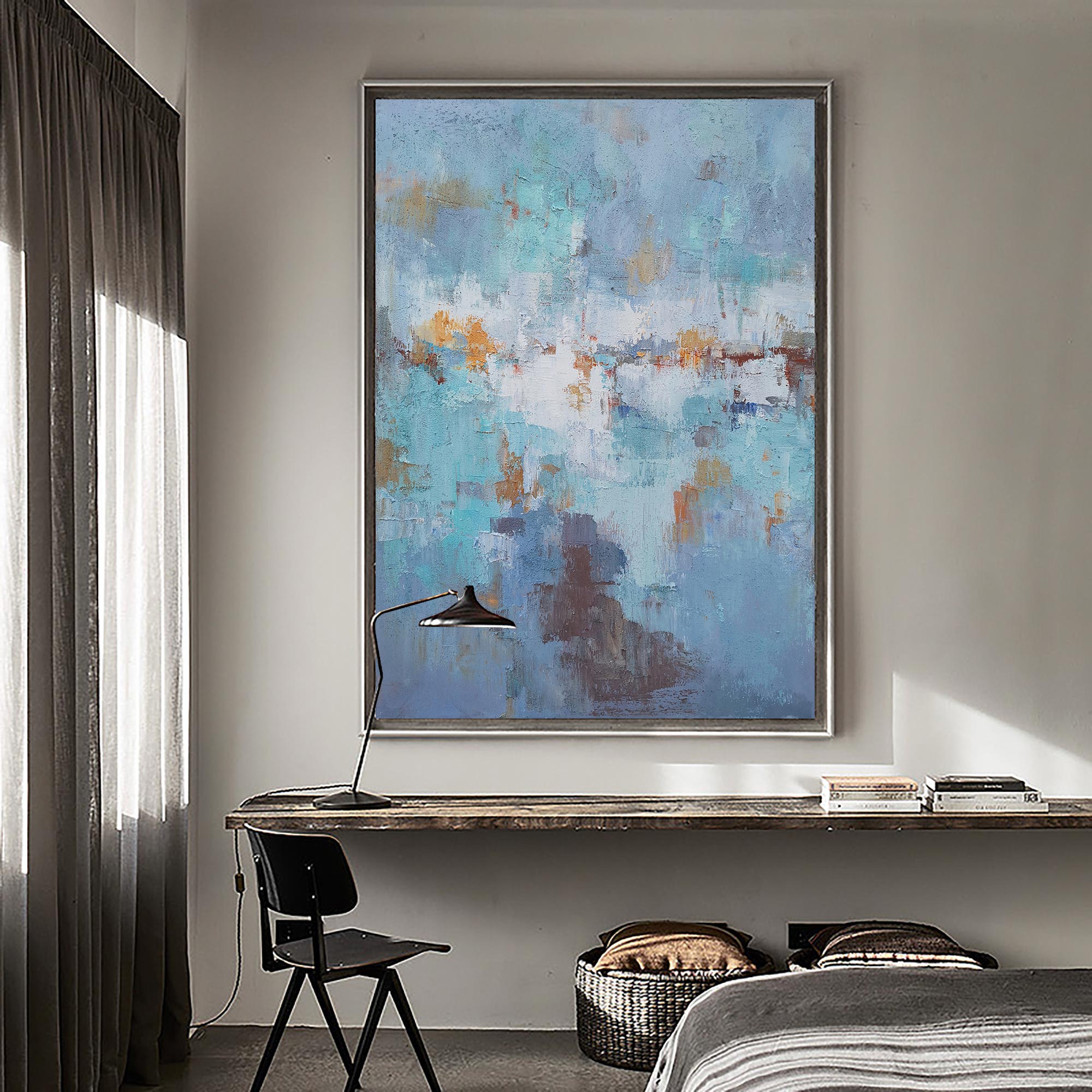 Peinture abstraite de paysage marin #ABSV12