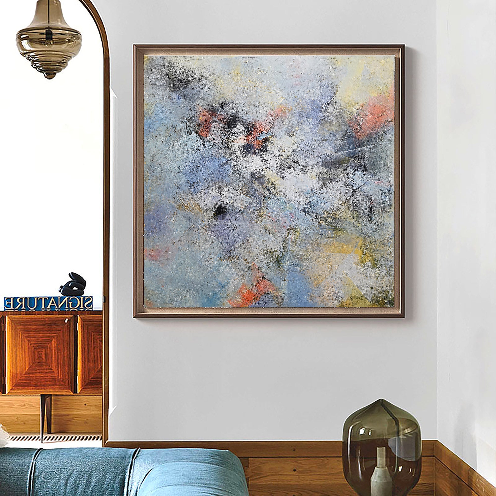Square Abstract Painting #IS42