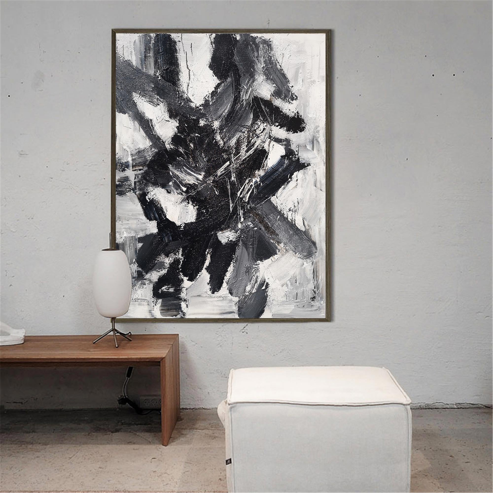 Peinture noir et blanc #ABAV94