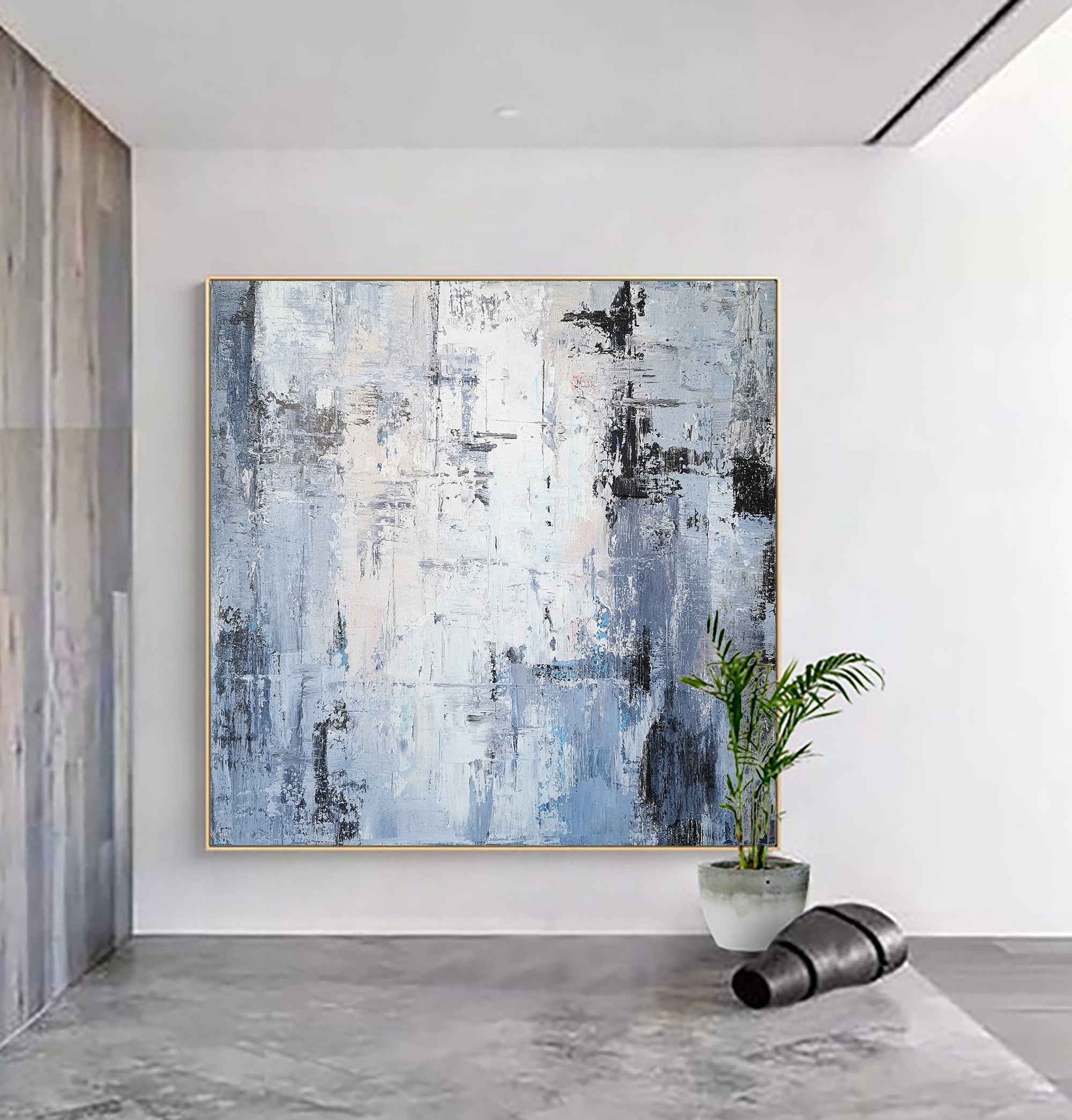 Blue Abstract Landscape Painting #IS40