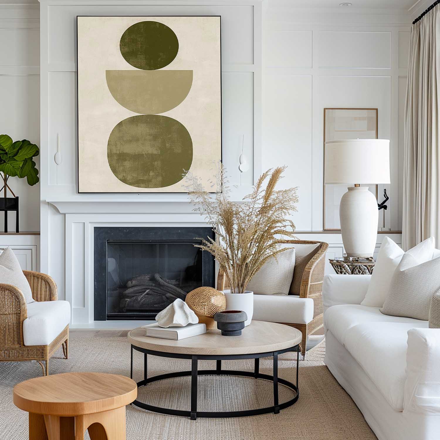 Modern Geometric Abstract Painting #ABAV463