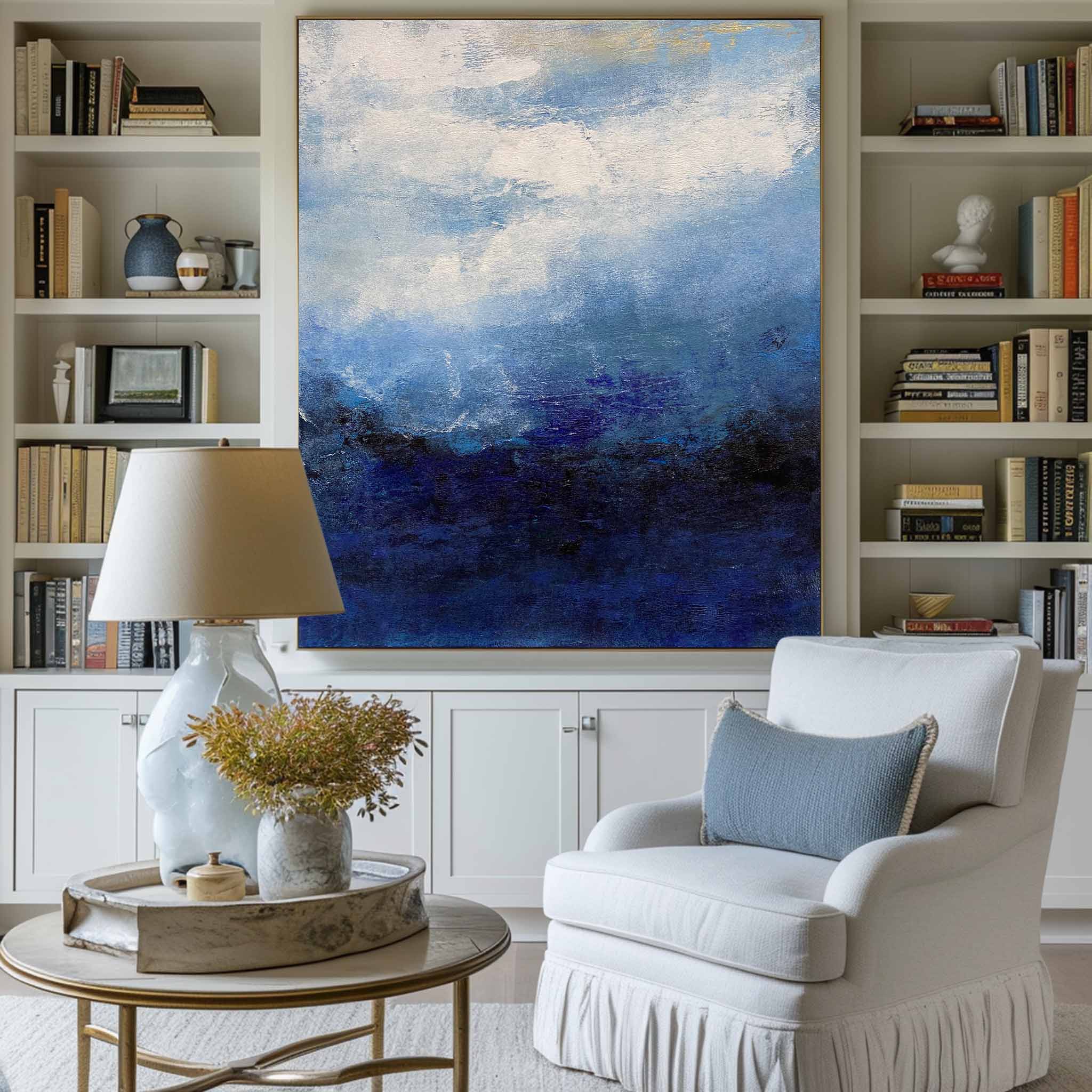 Peinture abstraite de paysage marin #ABAV170