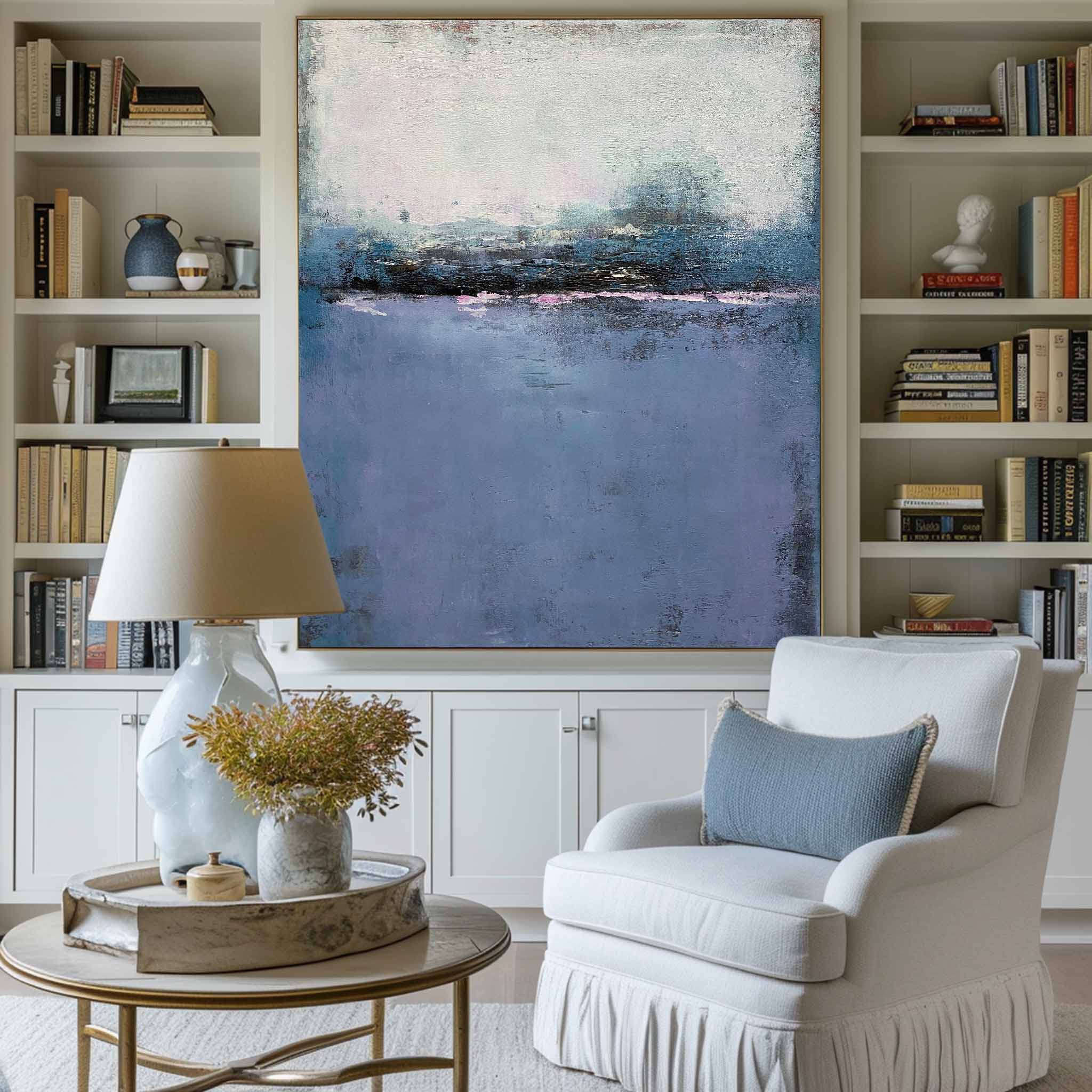 Blue Minimalist Painting #ABAV167