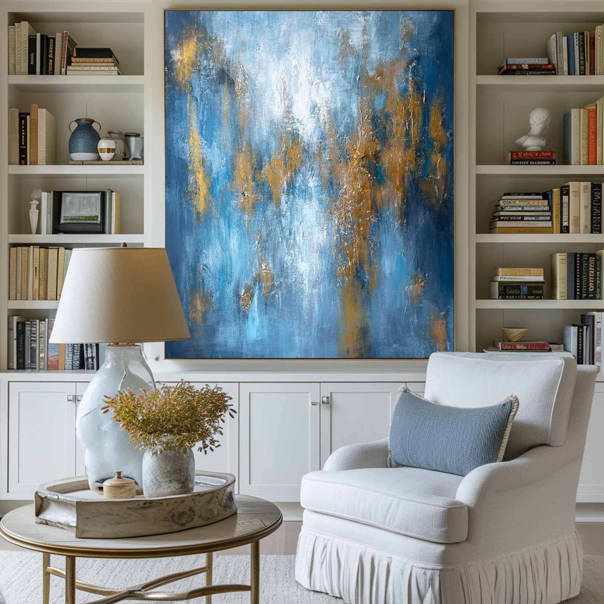 Blue Abstract Painting #ABAV281