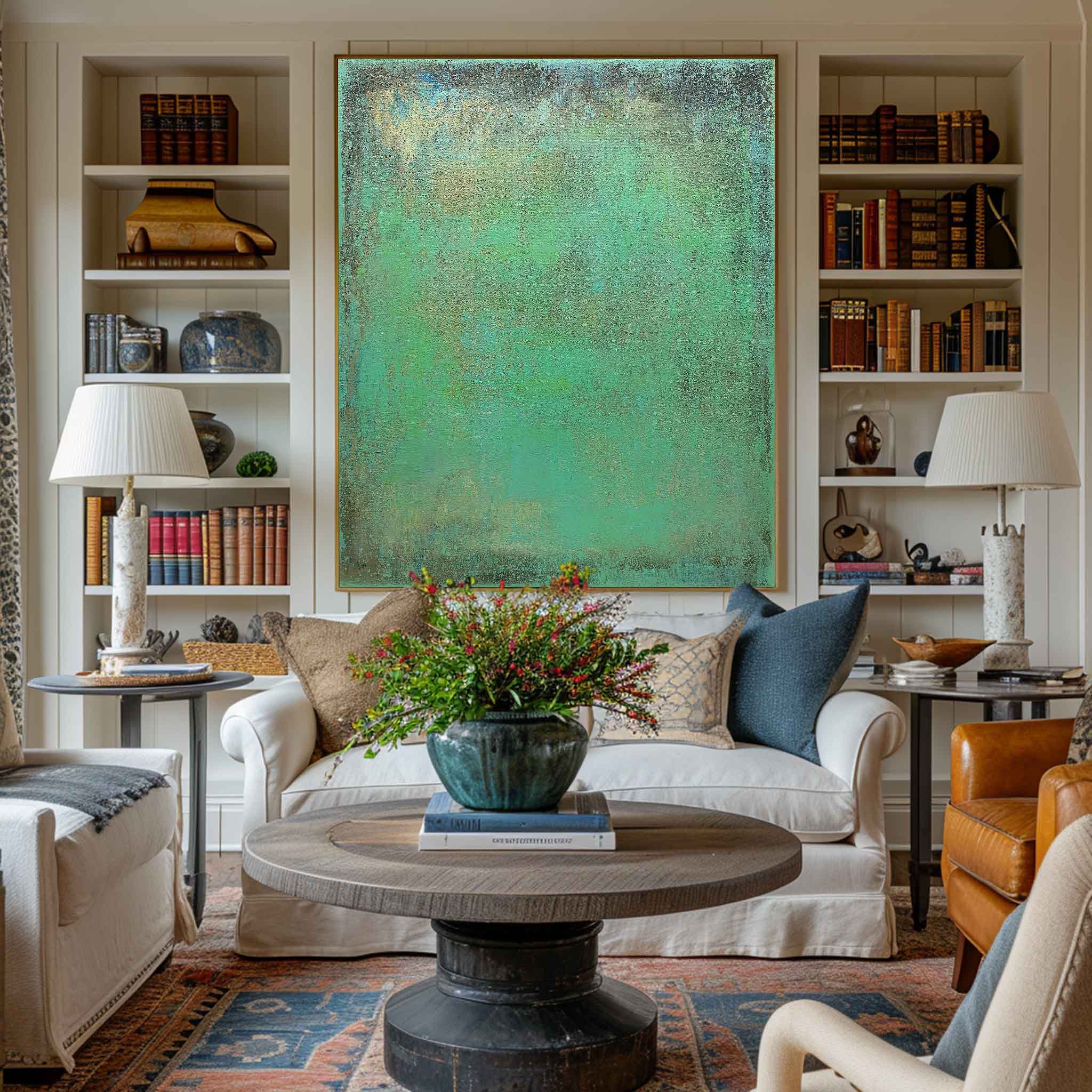 Abstract Green Painting #ABAV112