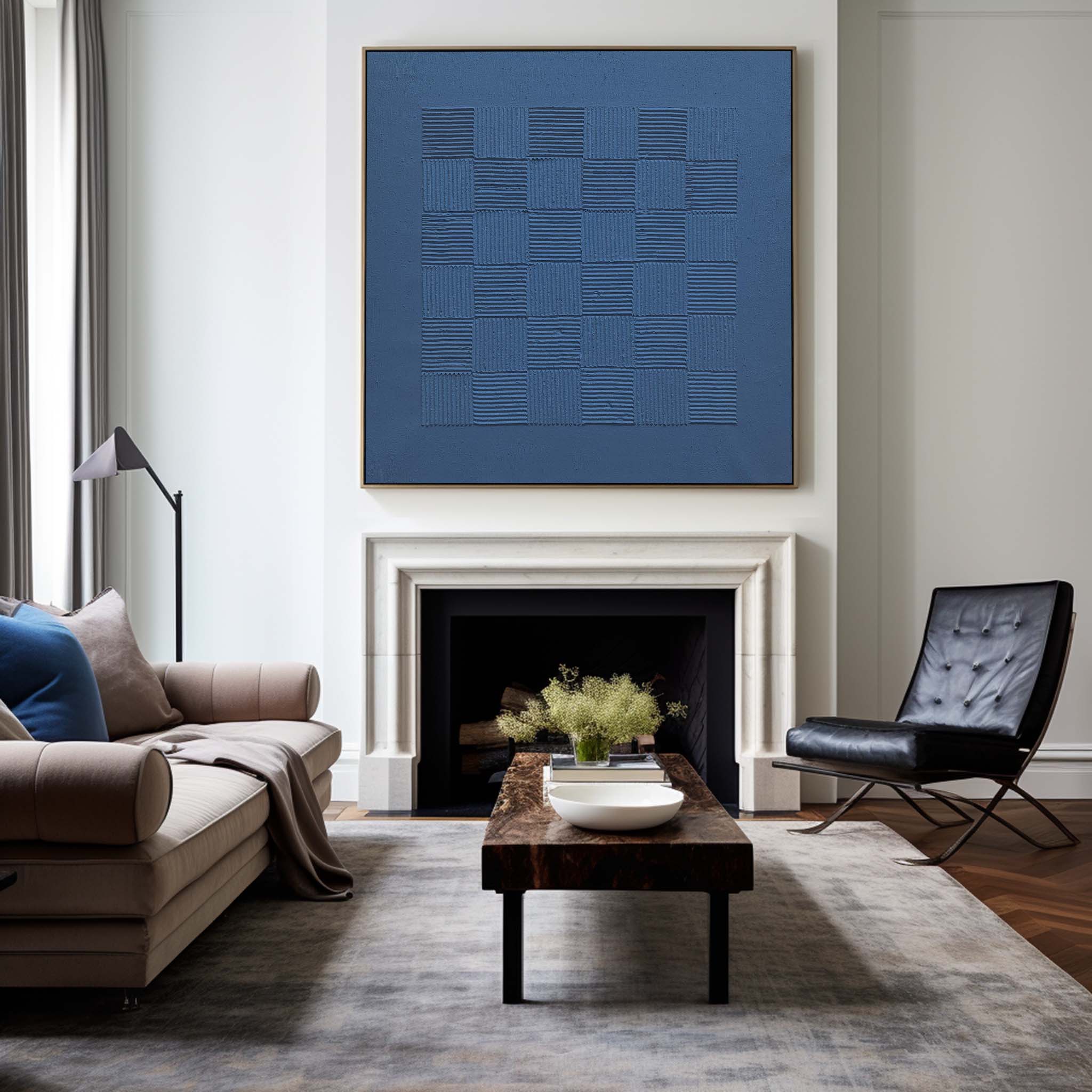Blue Minimalist Painting #ABAS116
