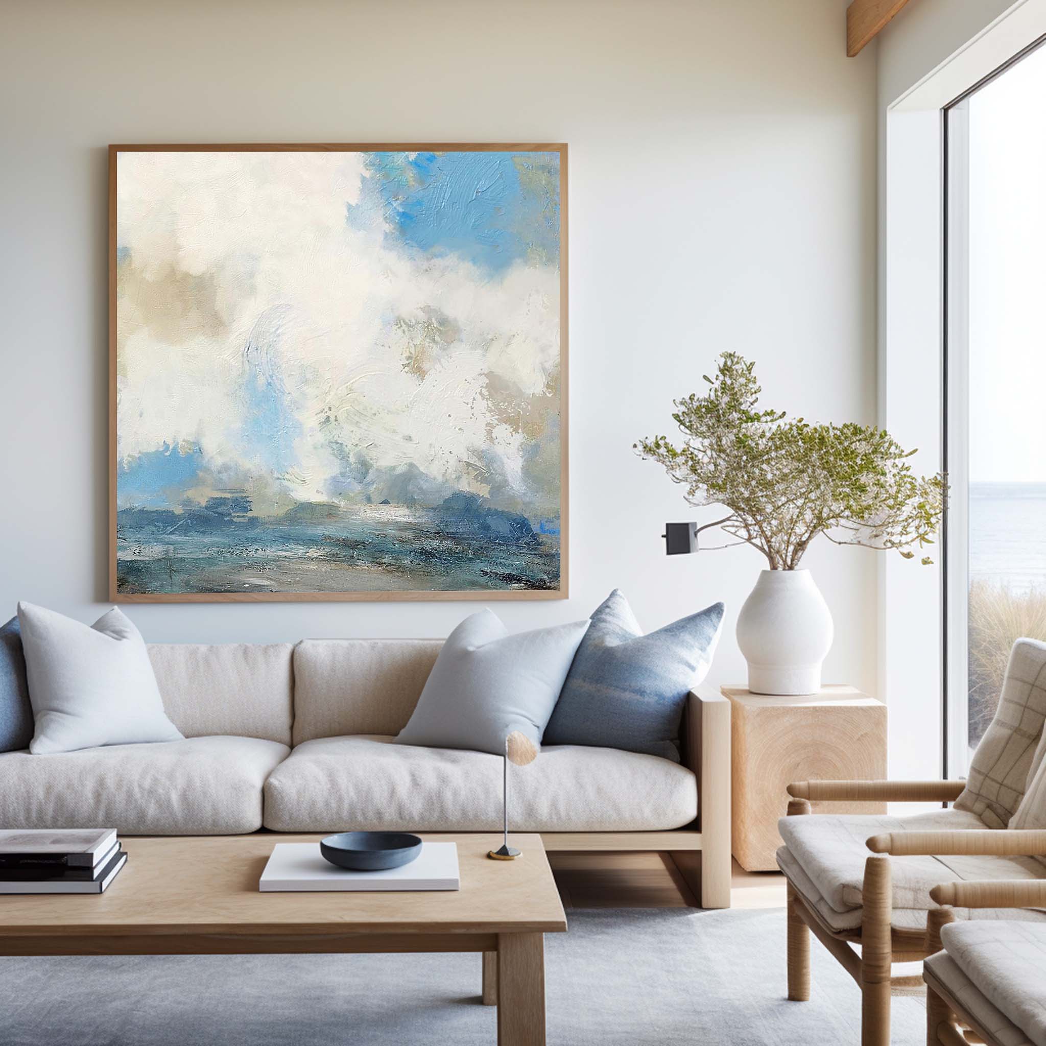 Abstract Sea And Sky Painting #ABSS03