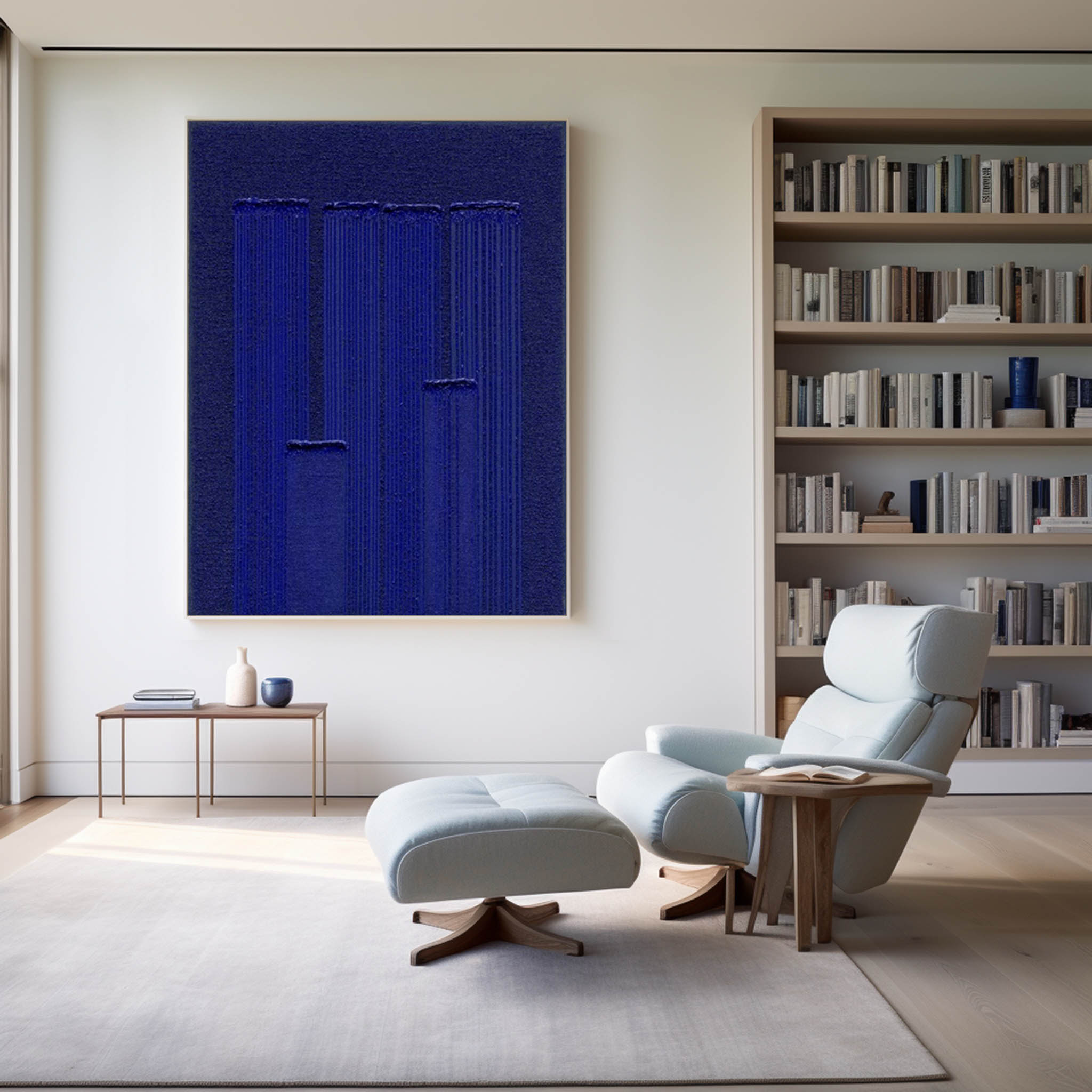 Klein Blue Minimalist Painting #ABAV294