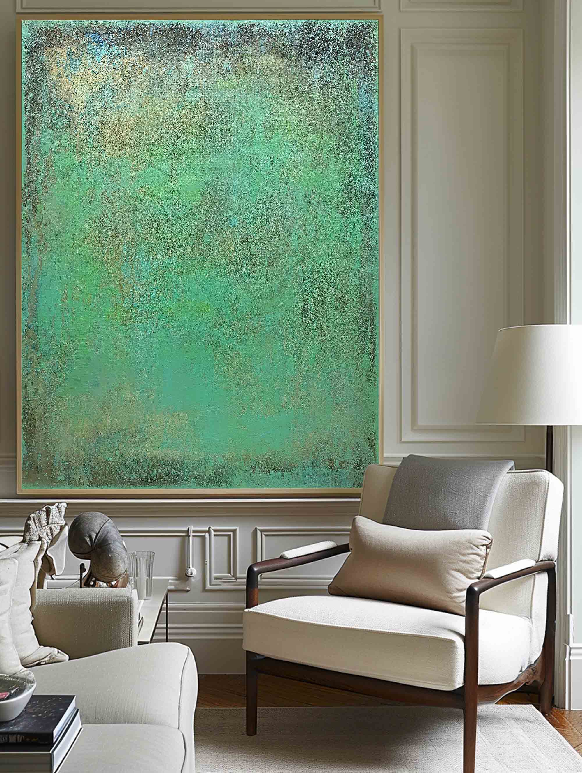 Abstract Green Painting #ABAV112