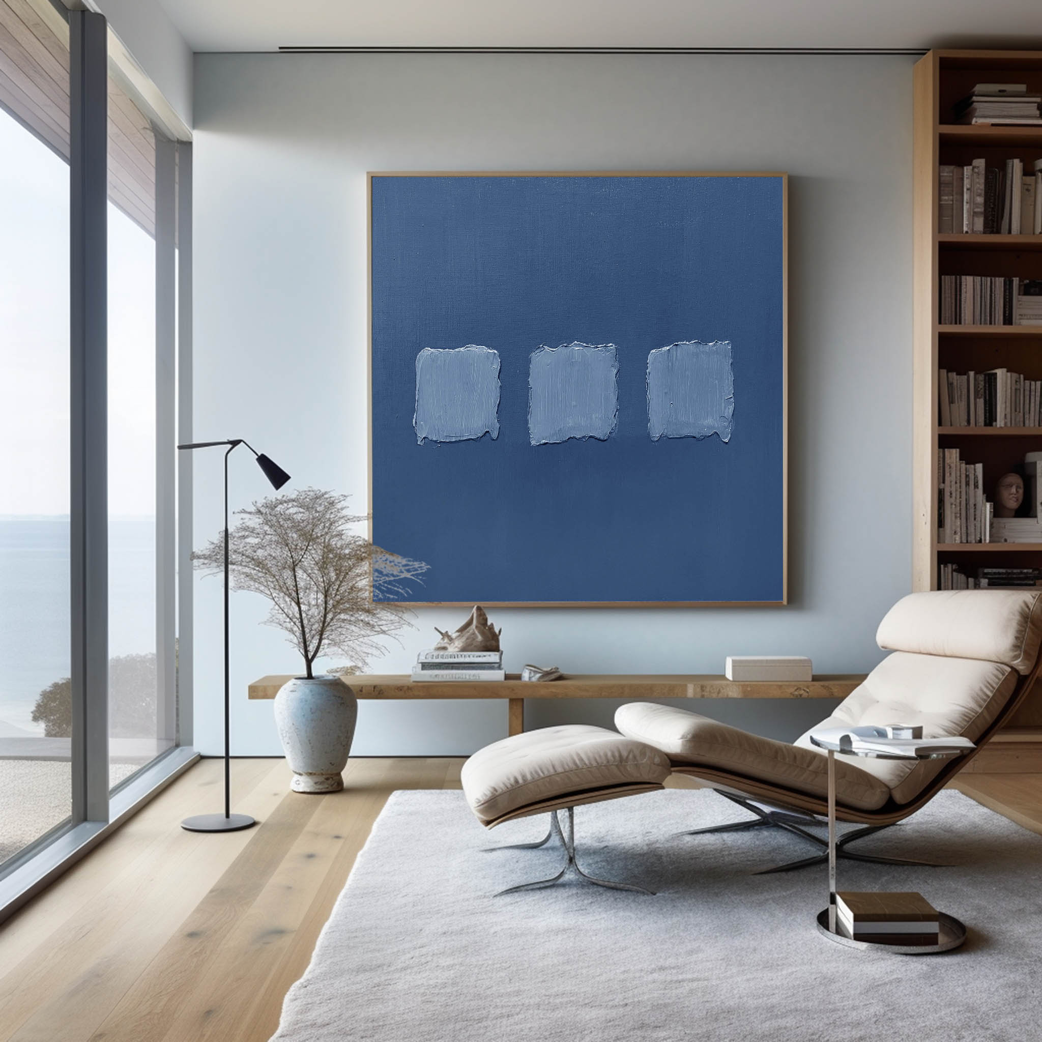 Blue Minimalist Painting #ABAS119