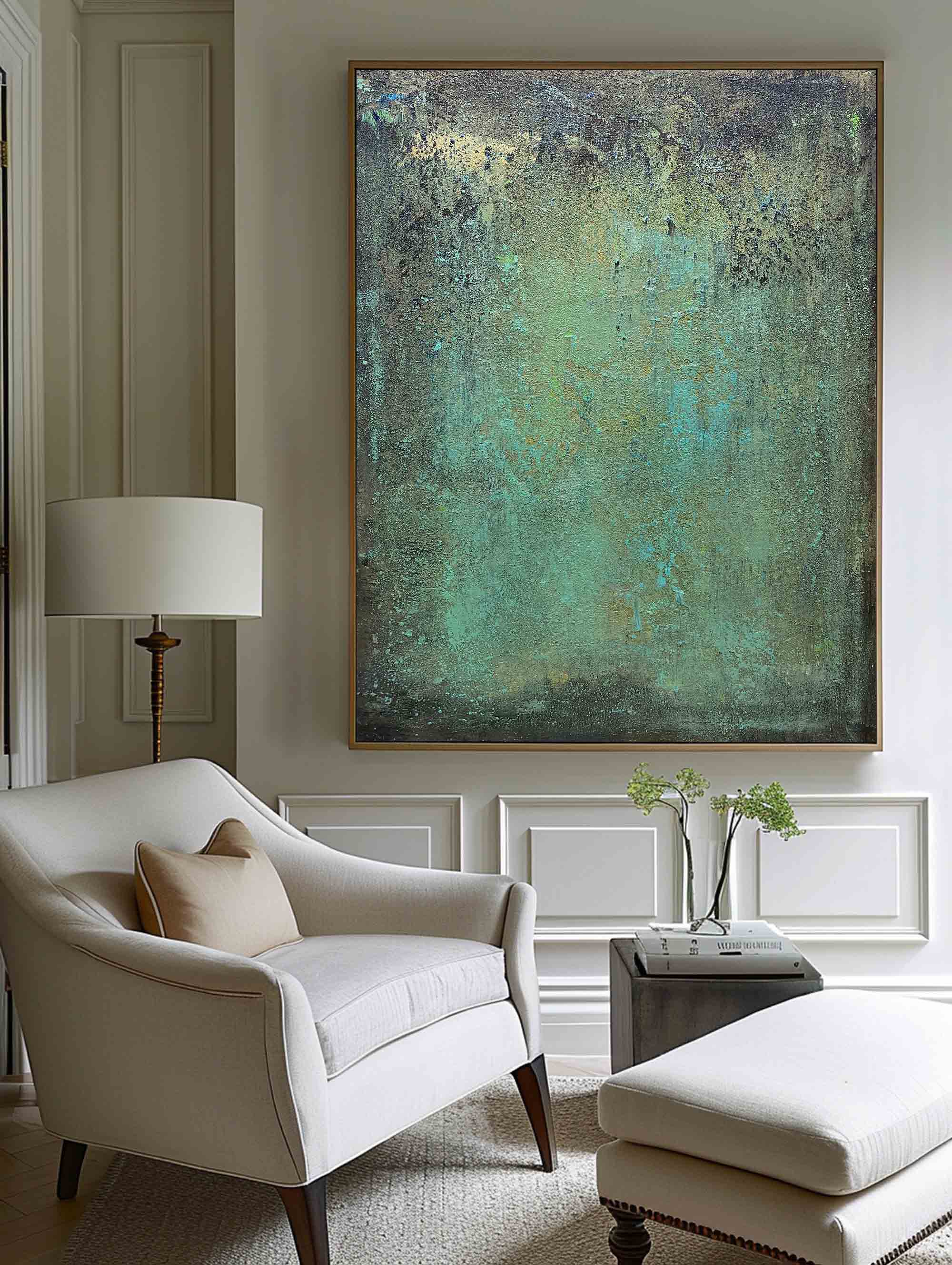 Abstract Green Painting #ABAV113