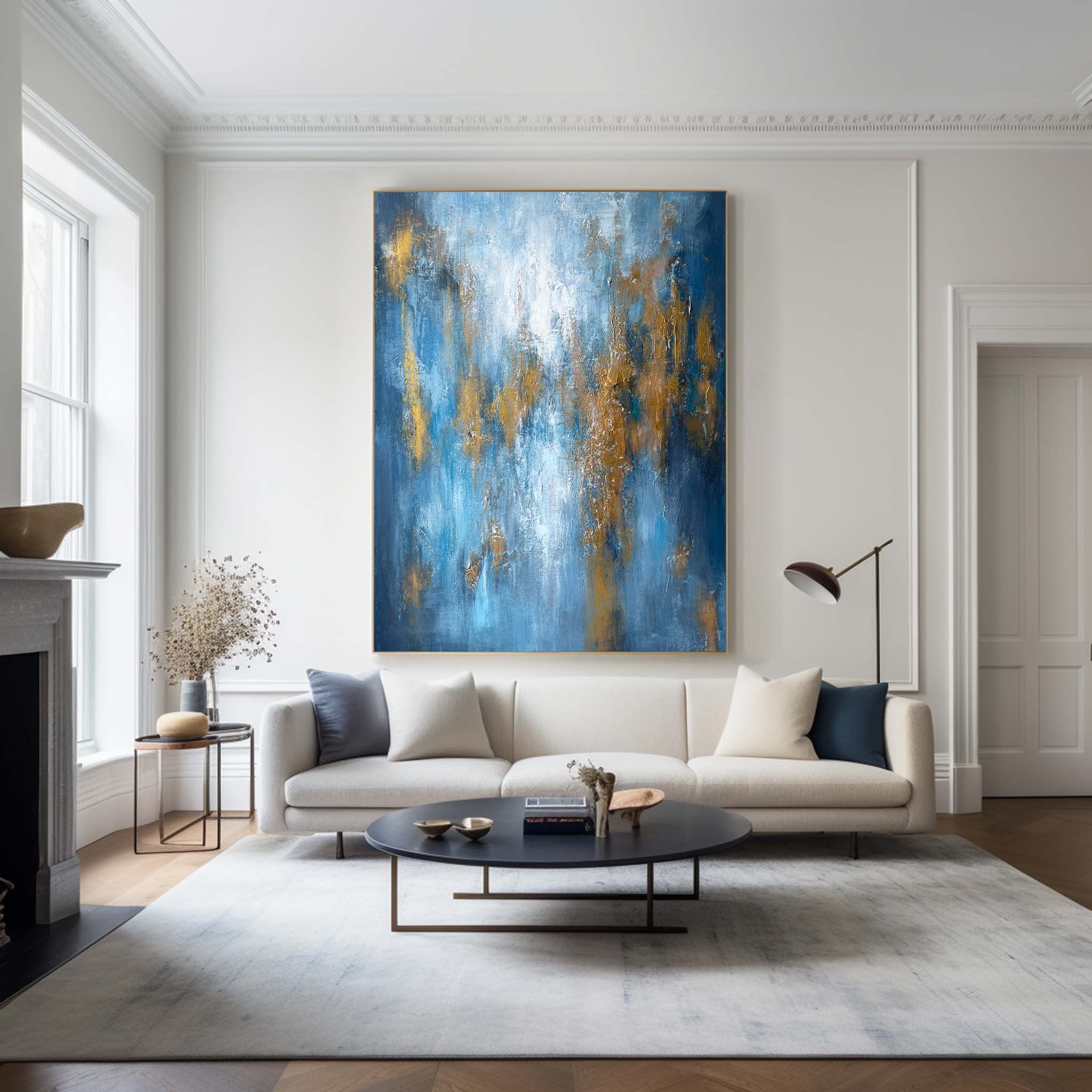 Blue Abstract Painting #ABAV281