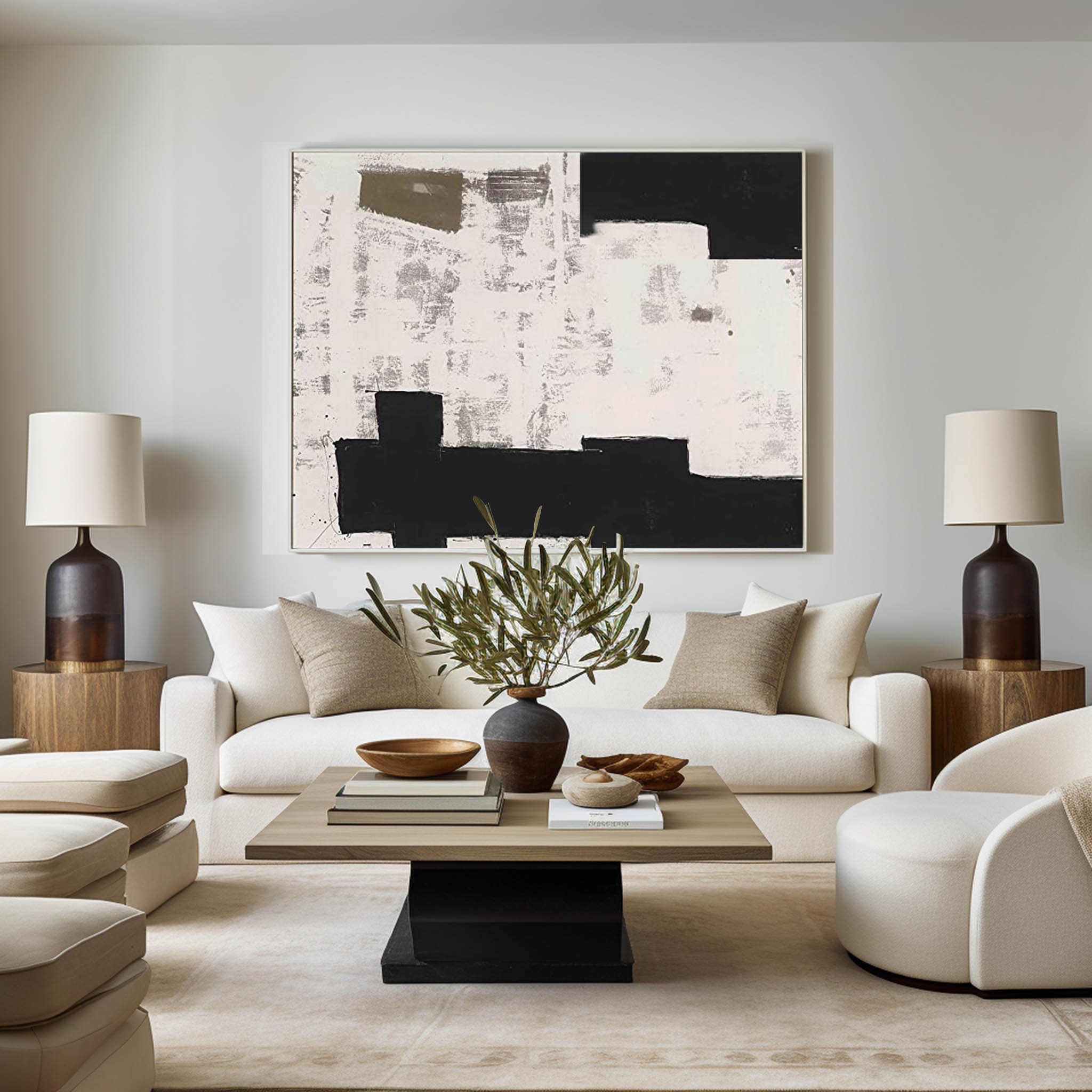 Wabi-sabi Minimalist Painting #ABAH98
