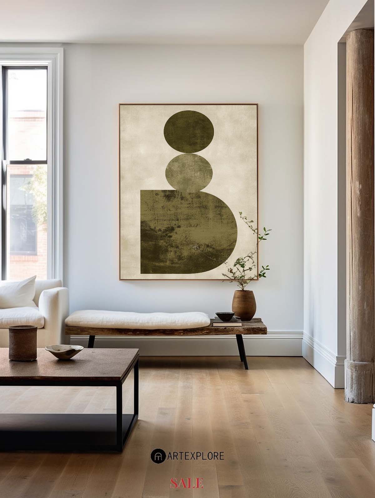 Modern Geometric Abstract Painting #ABAV464