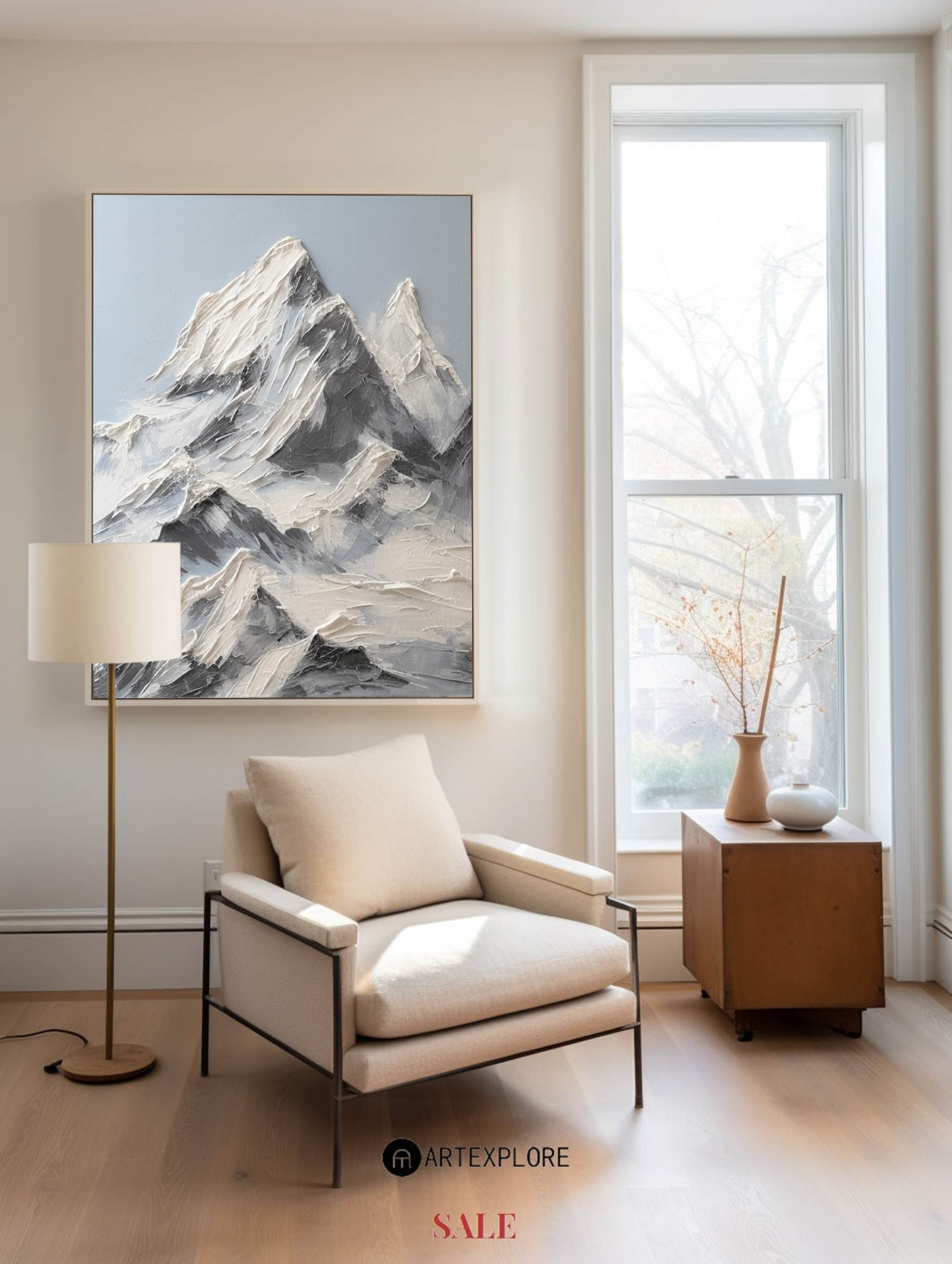 Modern Mountain Art Painting #ABLV17