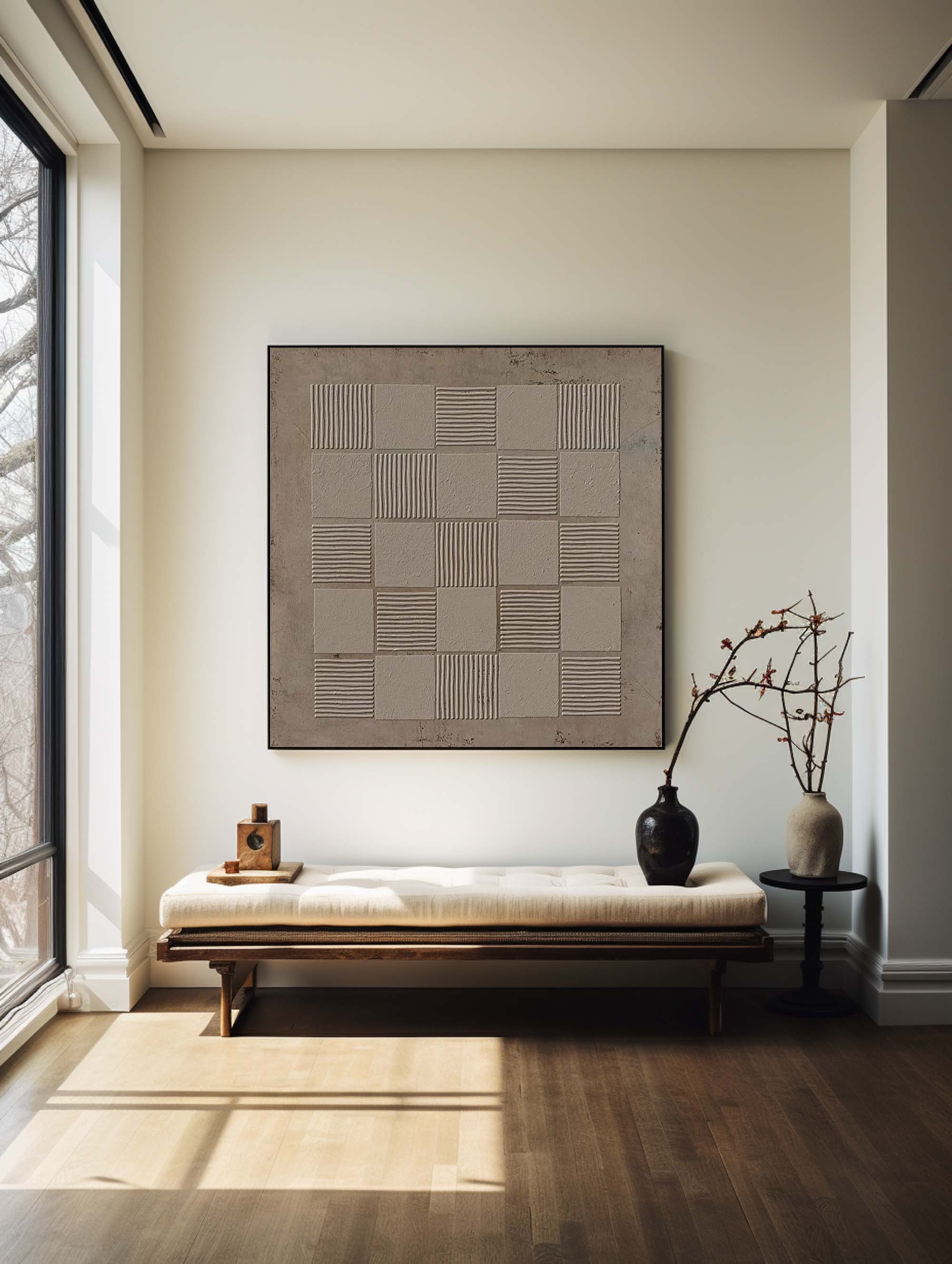 Wabi-sabi Minimalist Painting #ABAS104
