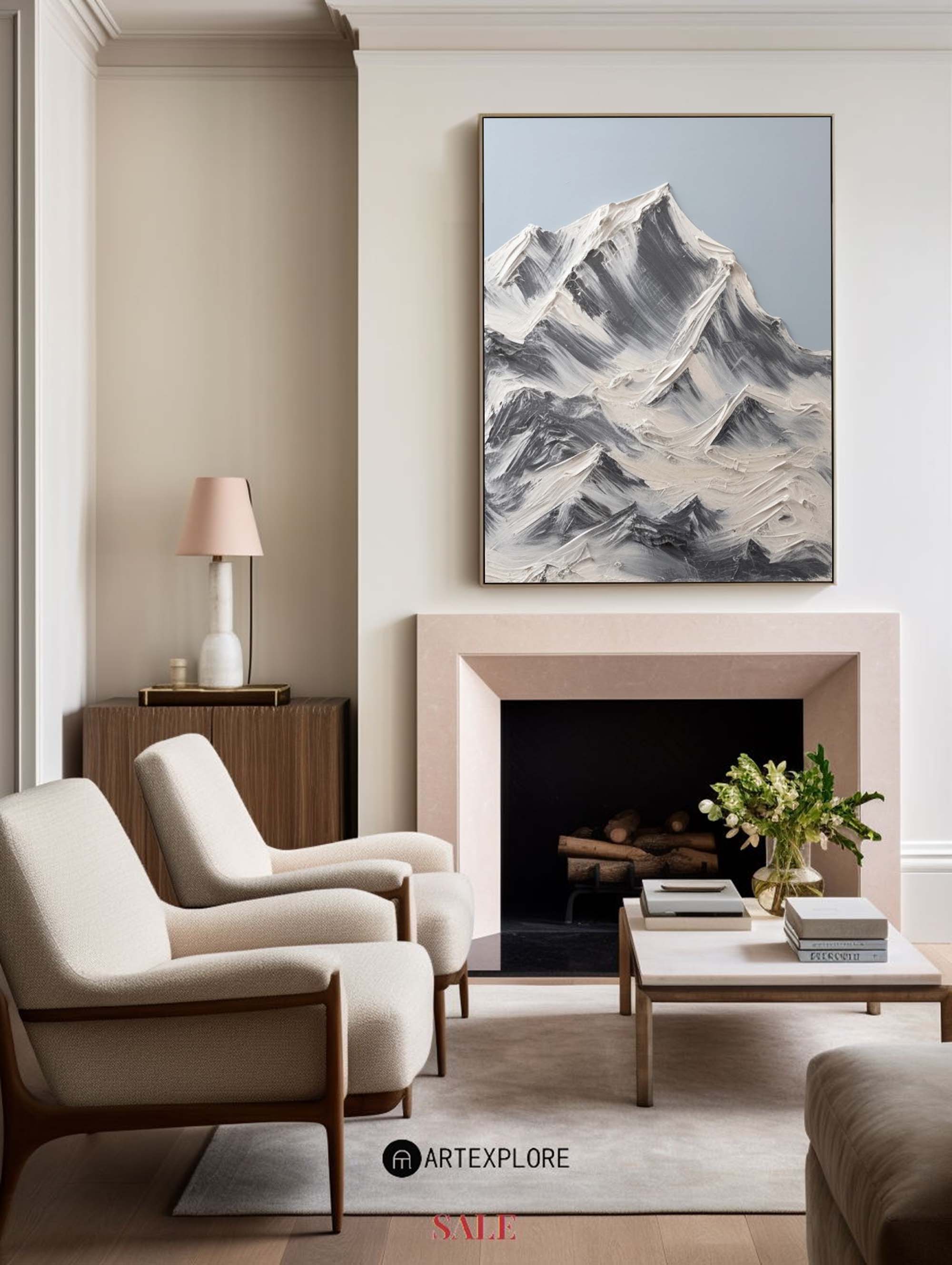 Modern Mountain Art Painting #ABLV16