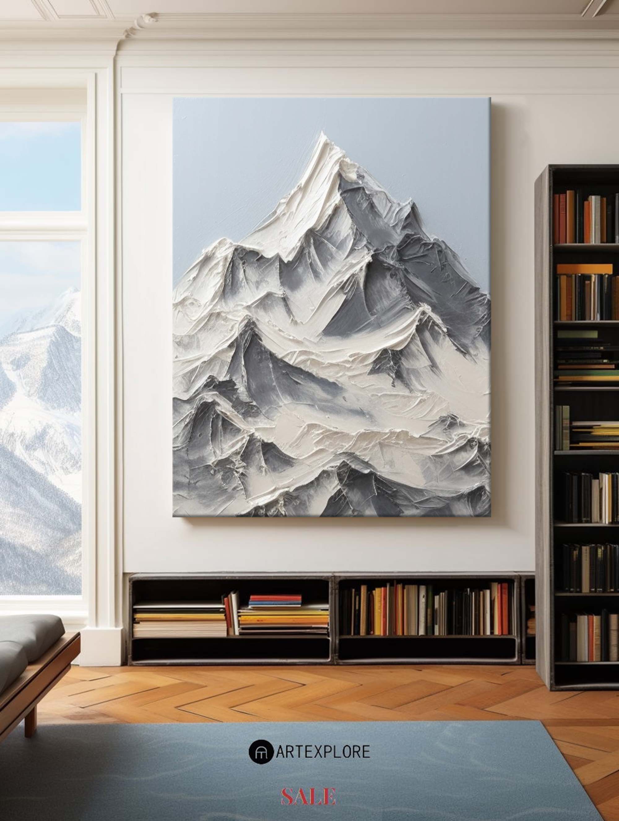 Modern Mountain Art Painting #ABLV15