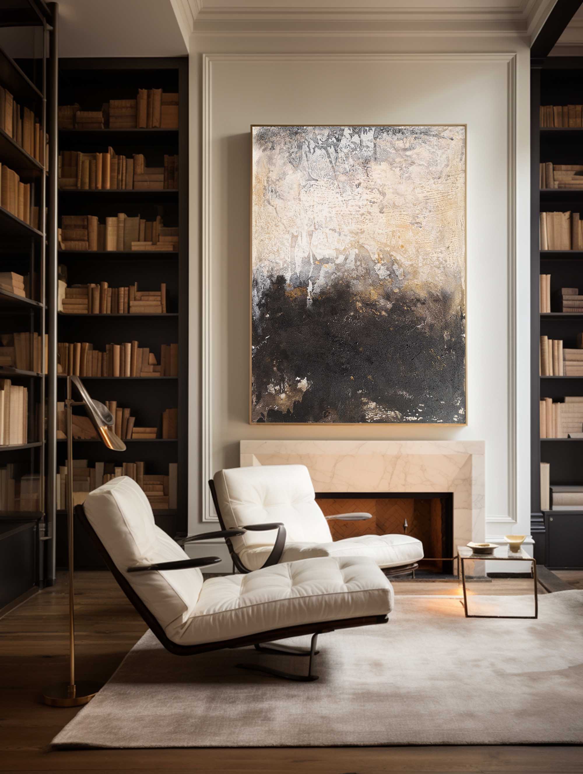 Brown Abstract Art #ABAV82